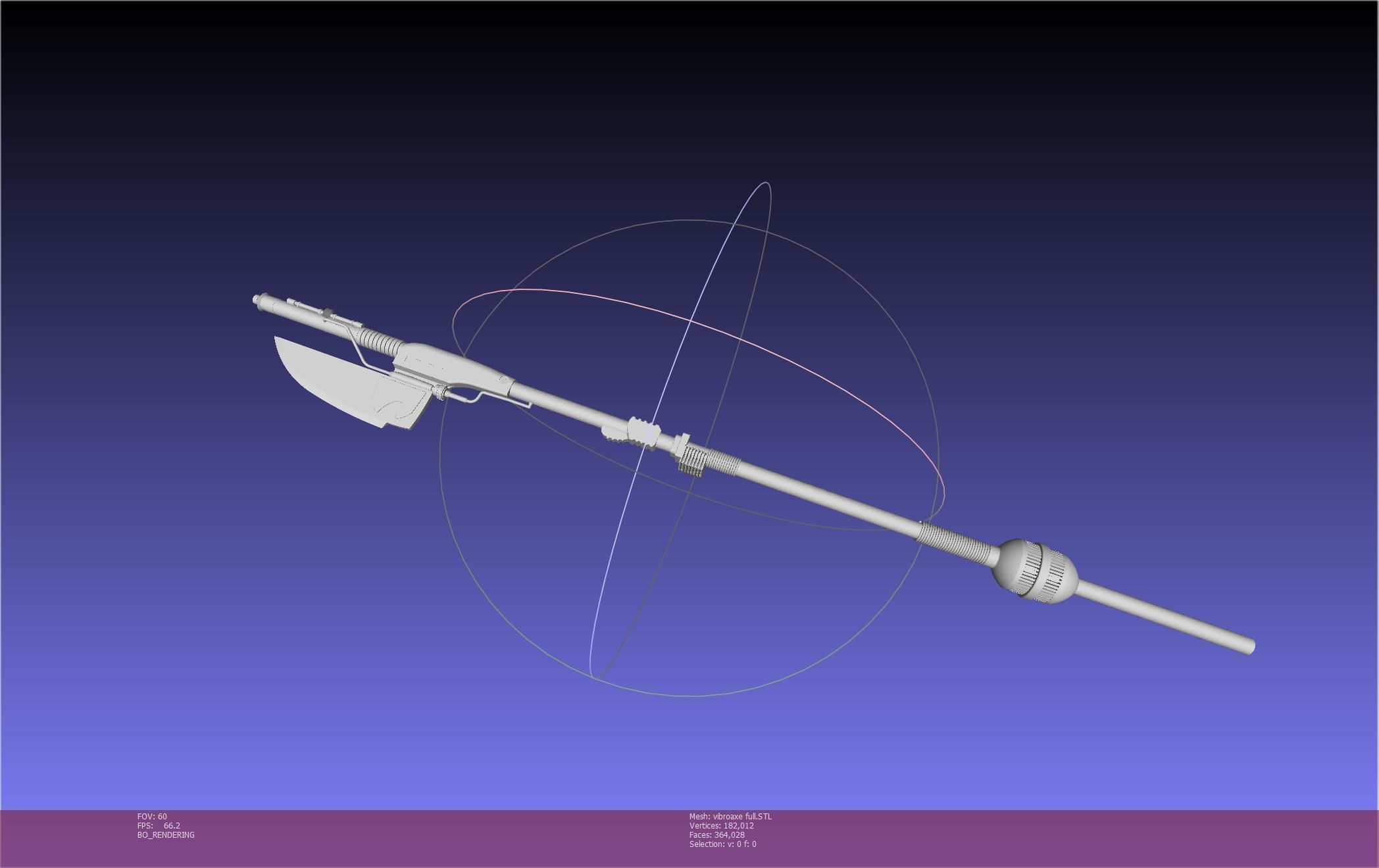 Star Wars Vibro Axe Assembly Models 3D print model_55