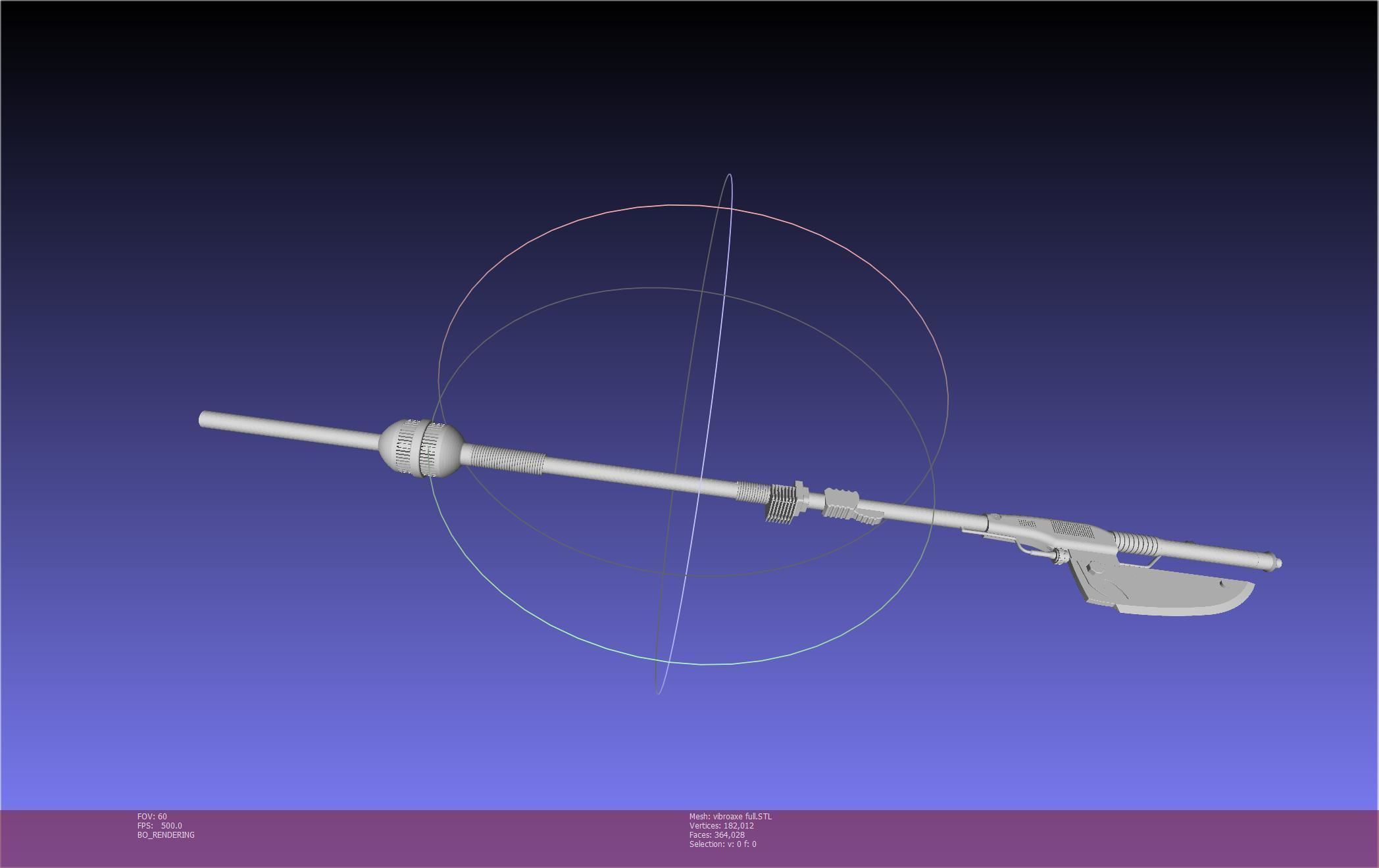 Star Wars Vibro Axe Assembly Models 3D print model_89