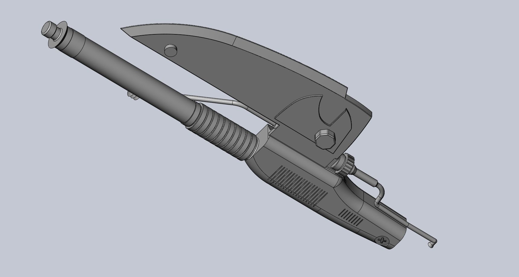 Star Wars Vibro Axe Assembly Models 3D print model_6