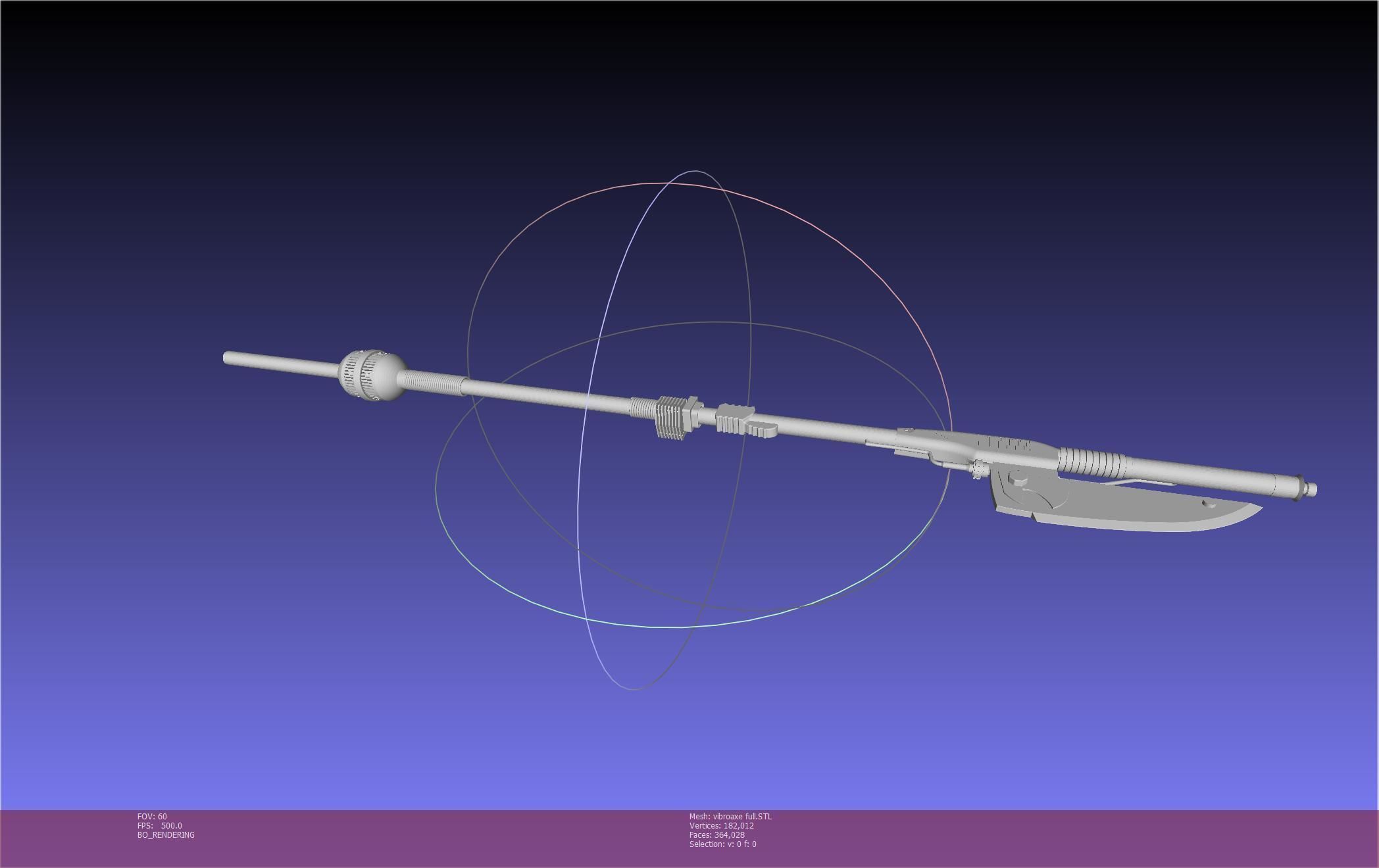 Star Wars Vibro Axe Assembly Models 3D print model_94