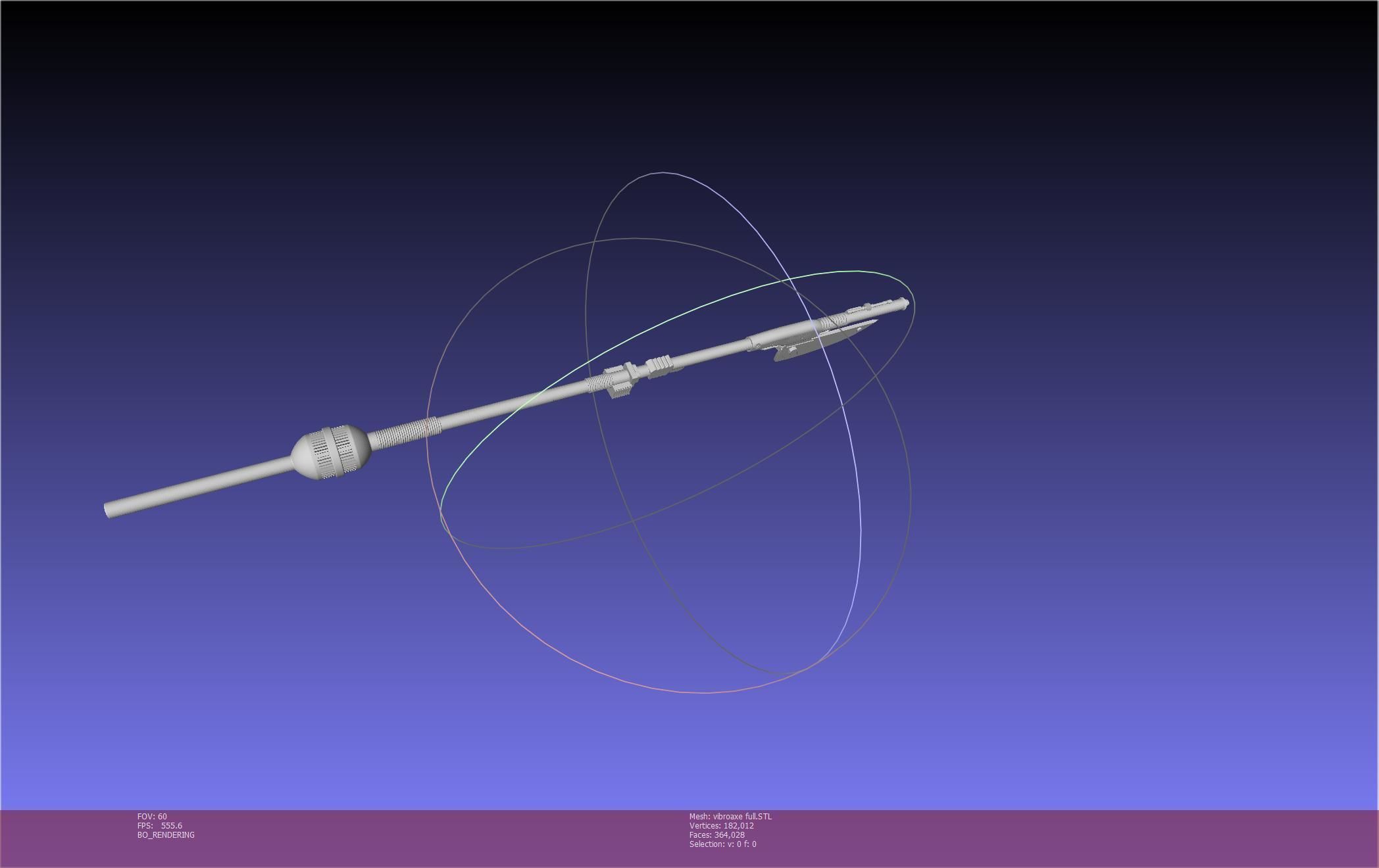 Star Wars Vibro Axe Assembly Models 3D print model_73