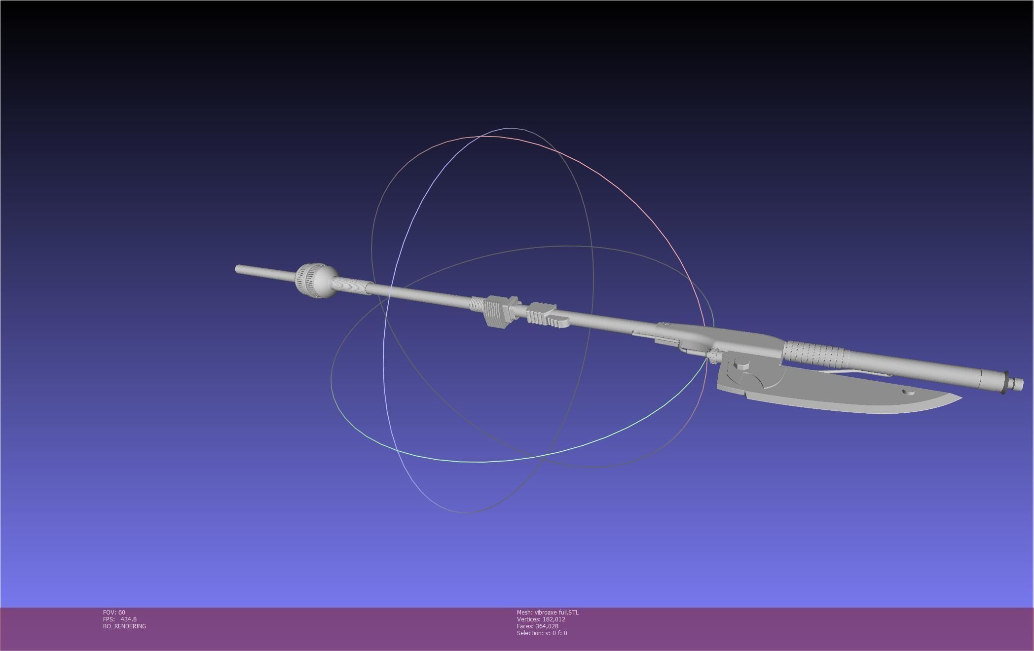 Star Wars Vibro Axe Assembly Models 3D print model_93