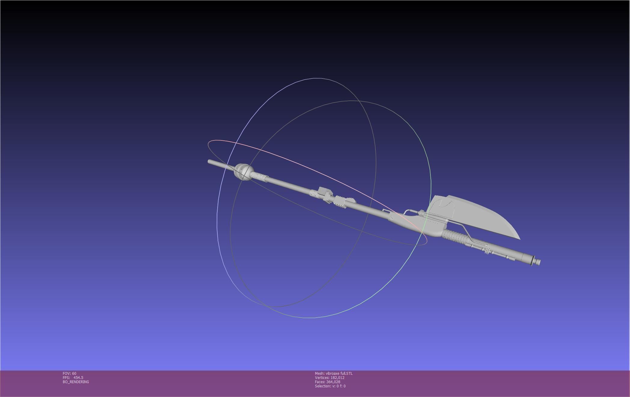 Star Wars Vibro Axe Assembly Models 3D print model_112