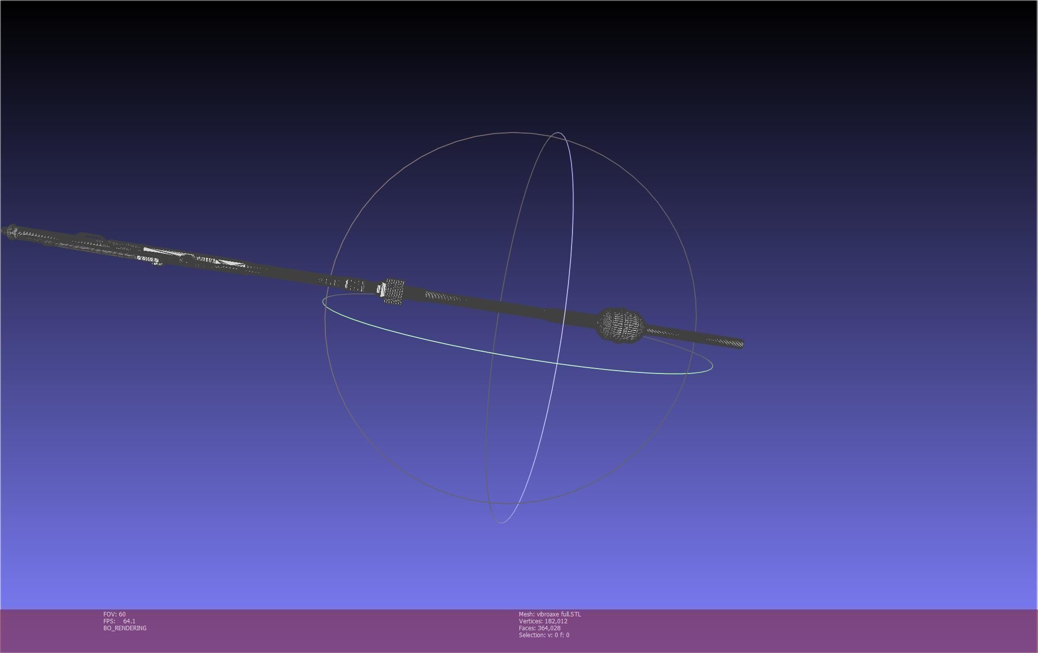 Star Wars Vibro Axe Assembly Models 3D print model_37