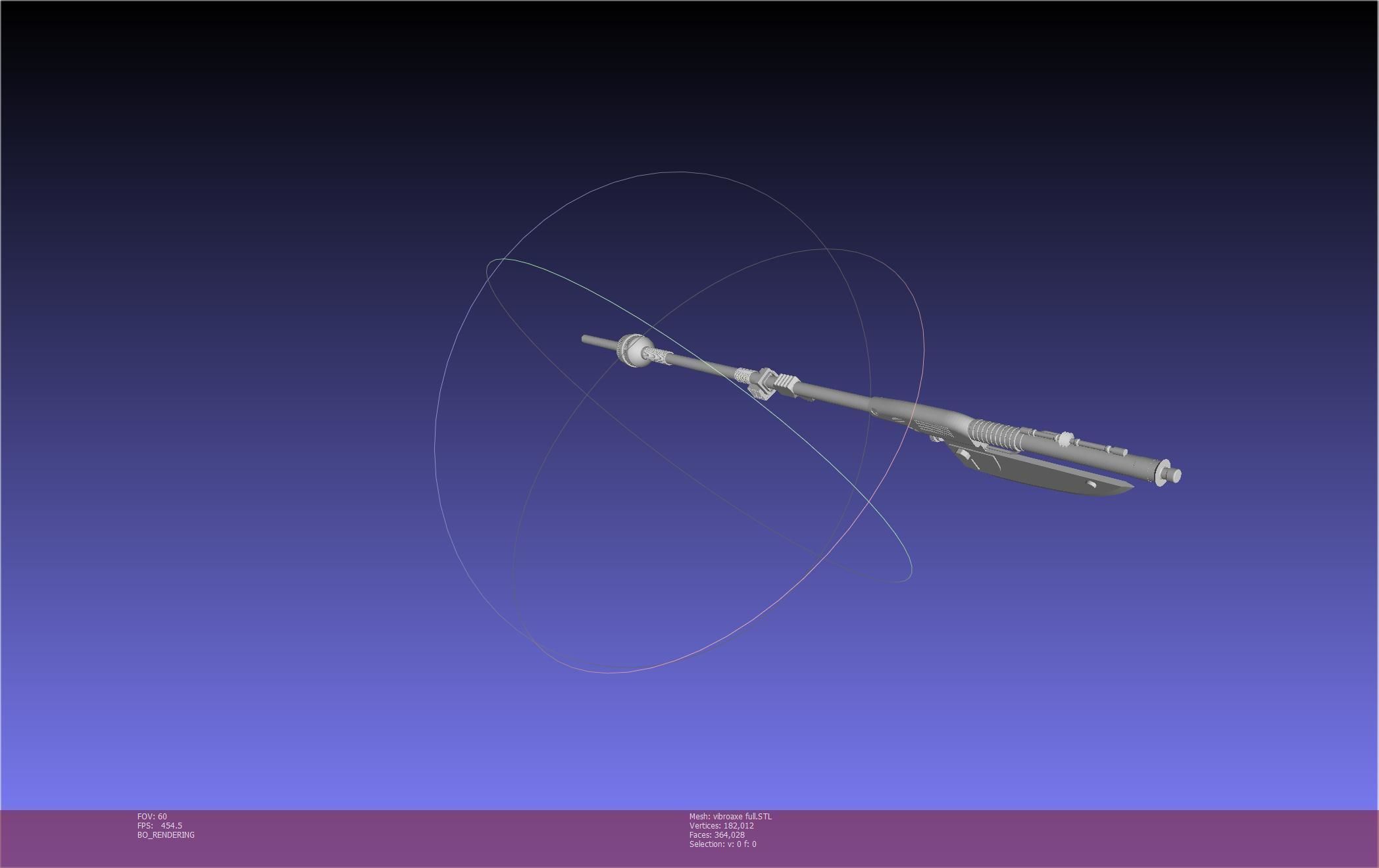 Star Wars Vibro Axe Assembly Models 3D print model_82