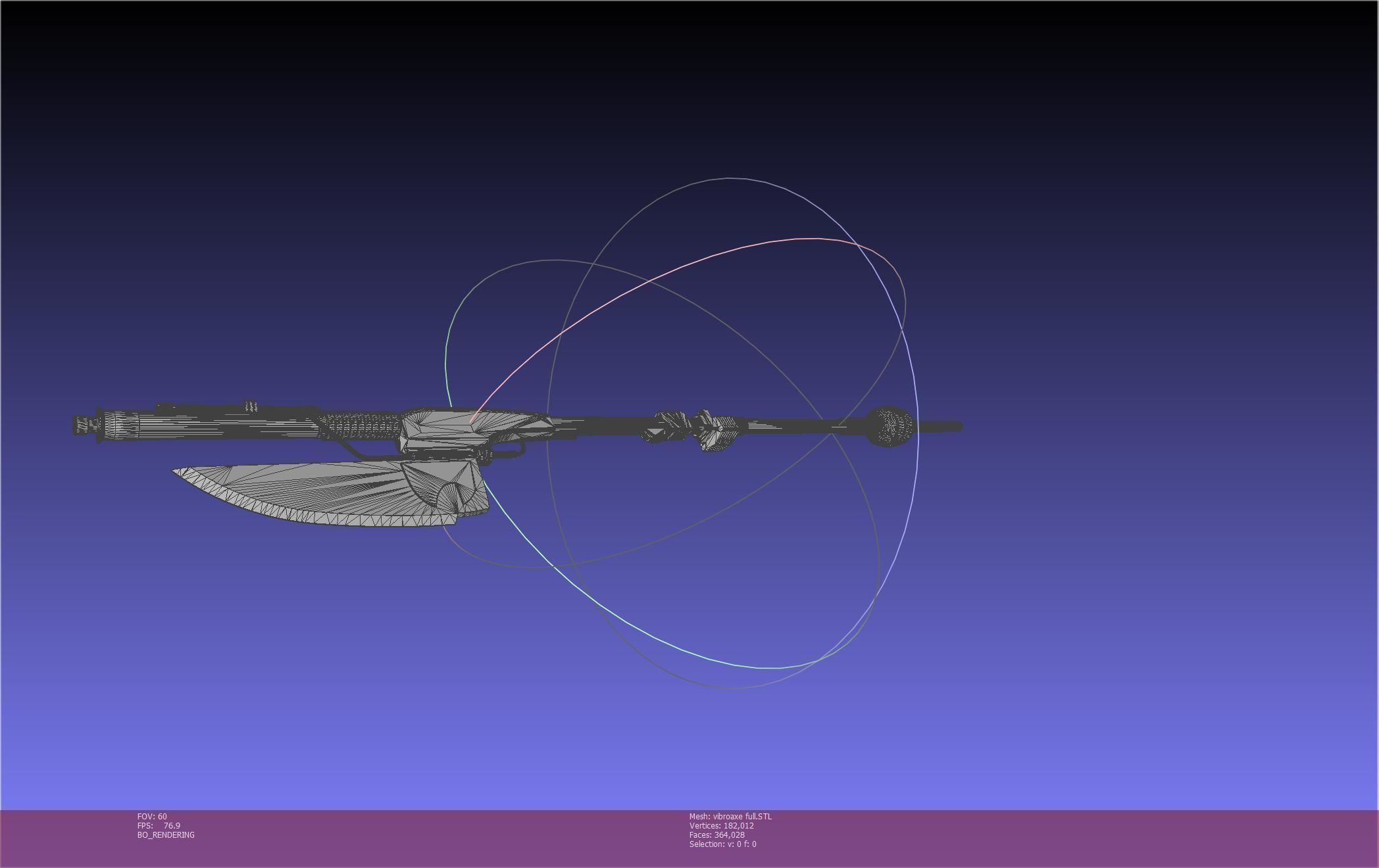 Star Wars Vibro Axe Assembly Models 3D print model_40