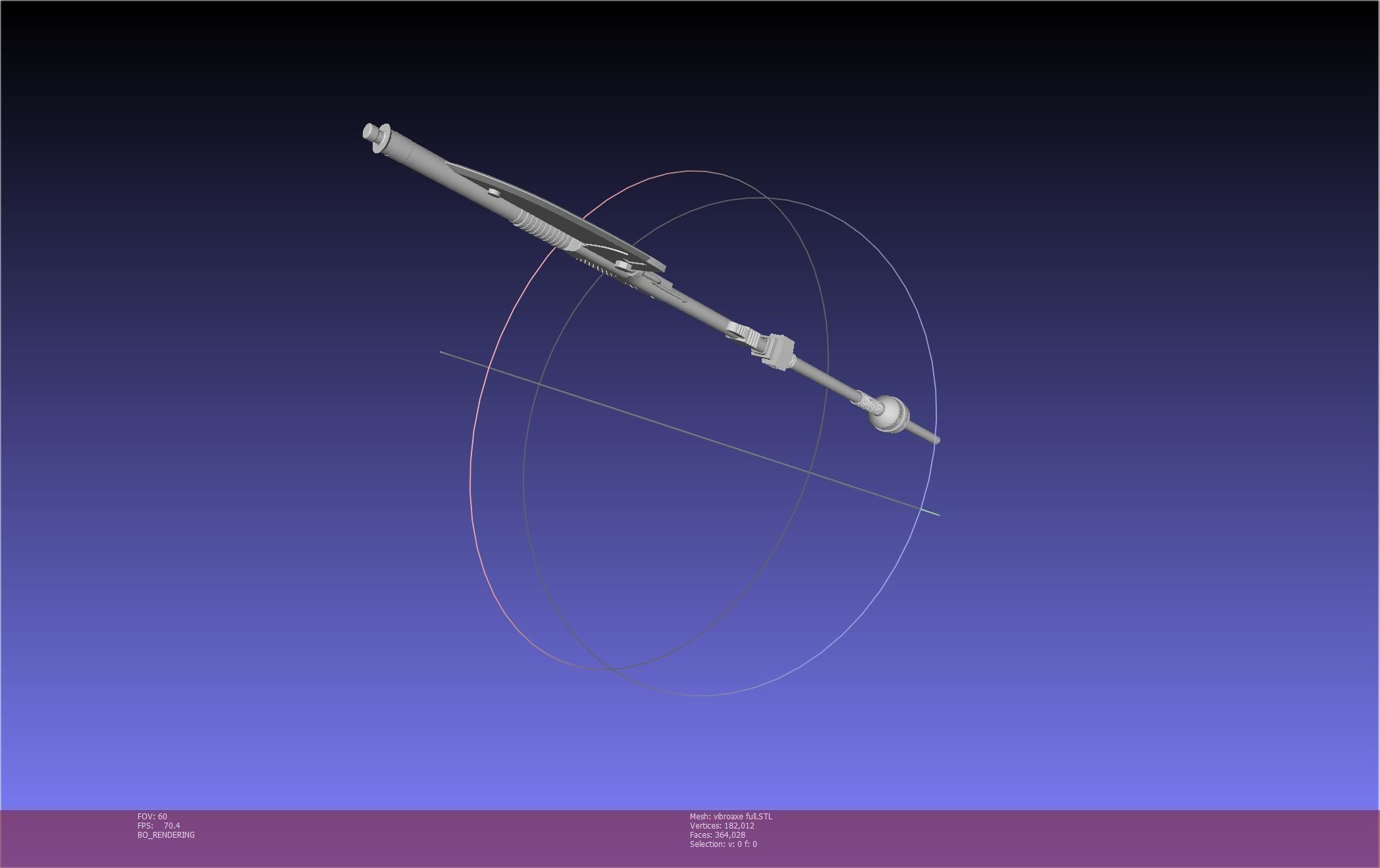 Star Wars Vibro Axe Assembly Models 3D print model_59
