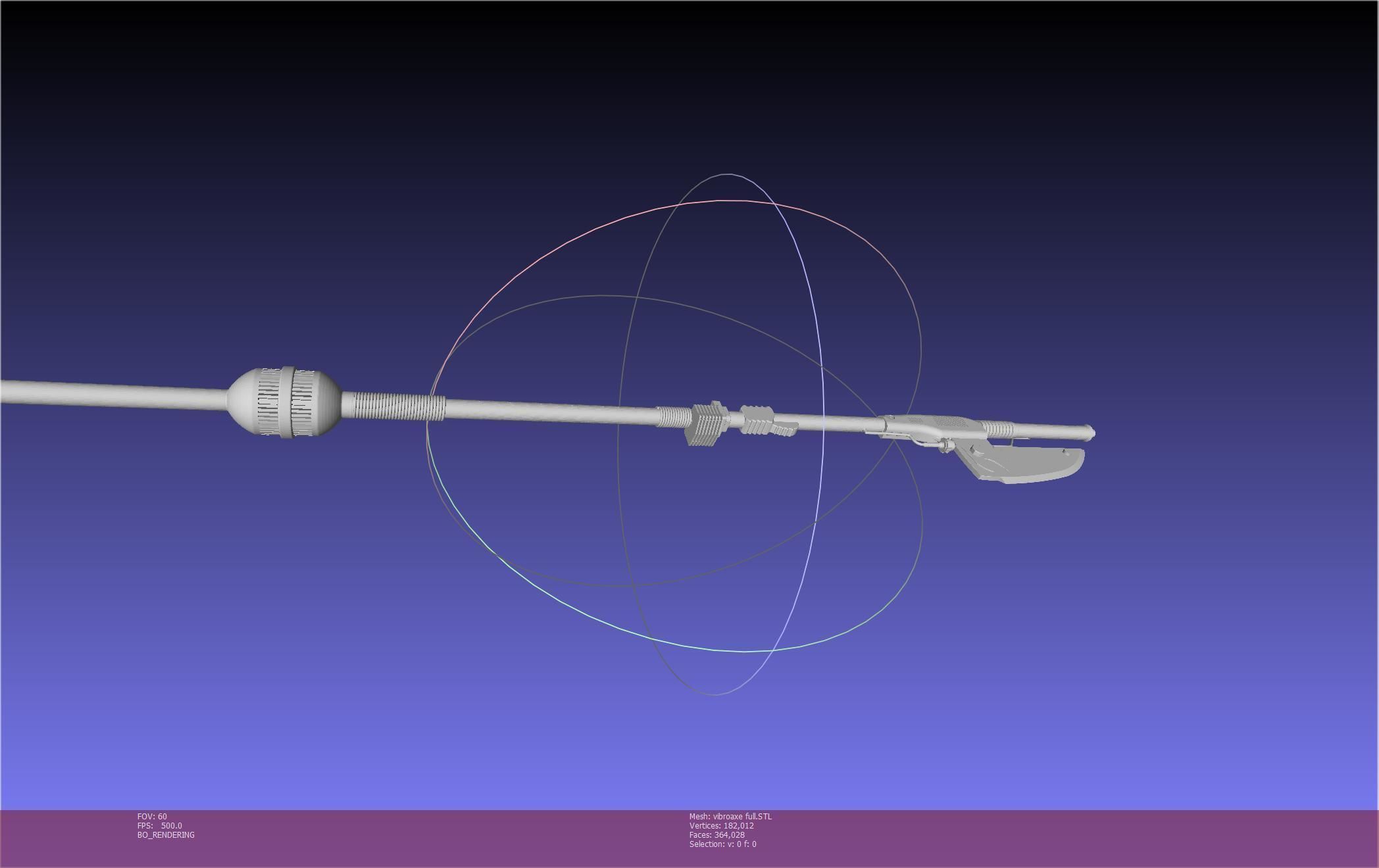 Star Wars Vibro Axe Assembly Models 3D print model_95