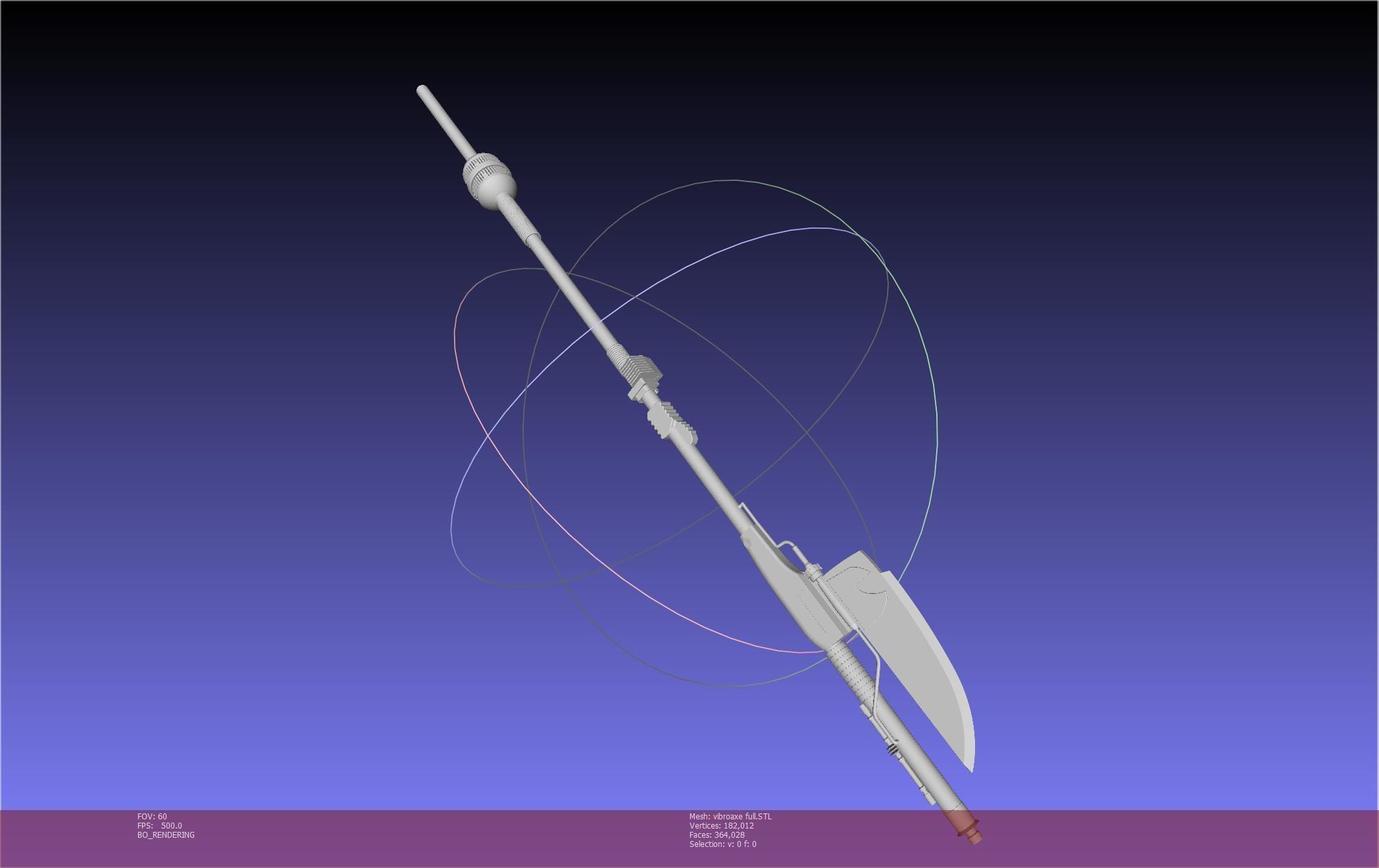 Star Wars Vibro Axe Assembly Models 3D print model_76