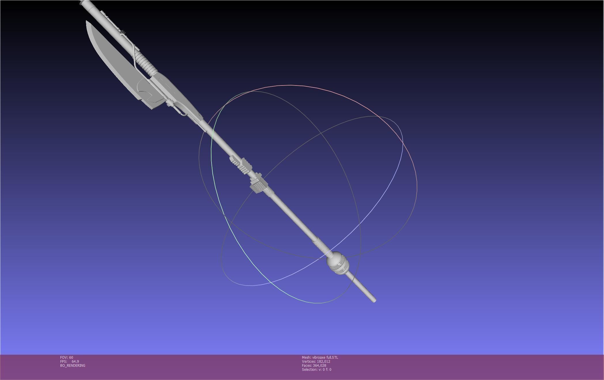 Star Wars Vibro Axe Assembly Models 3D print model_46