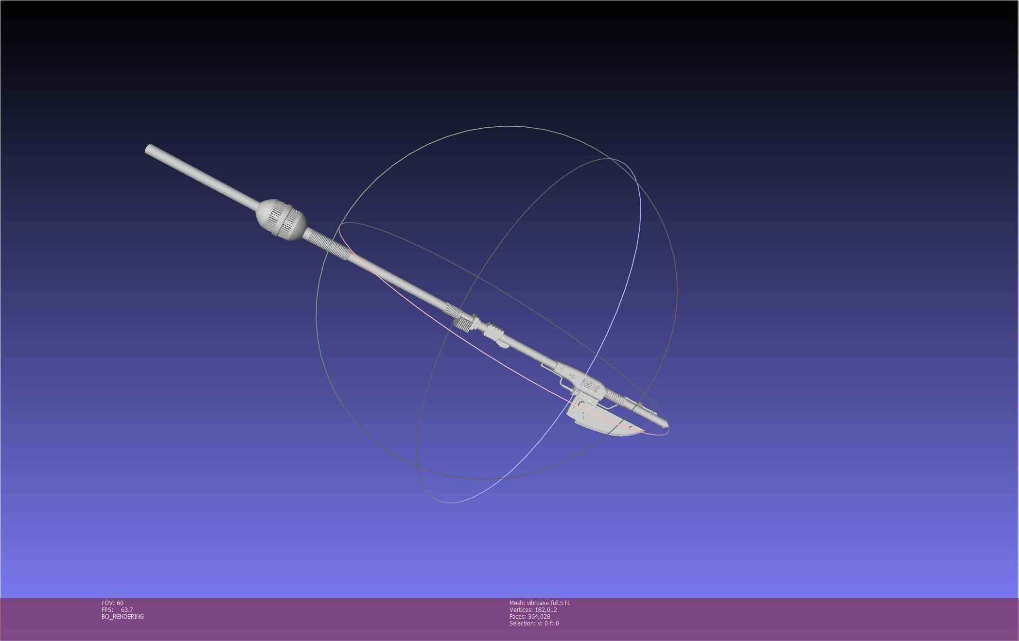 Star Wars Vibro Axe Assembly Models 3D print model_64