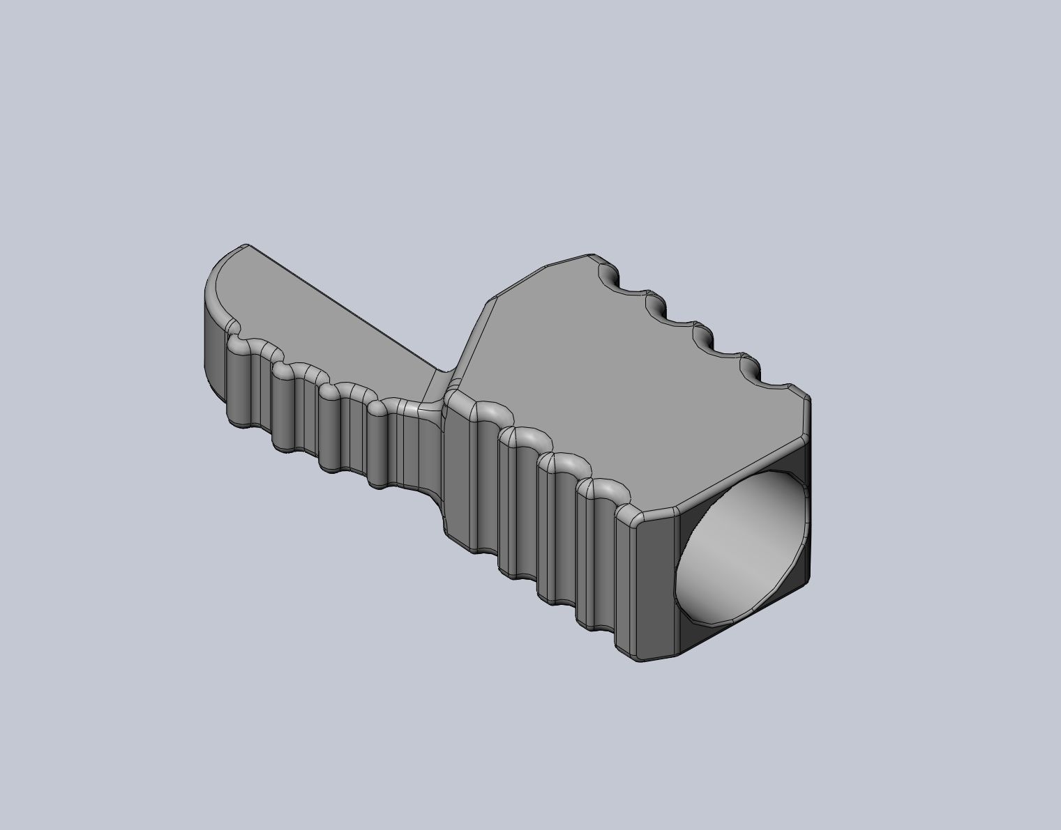Star Wars Vibro Axe Assembly Models 3D print model_15