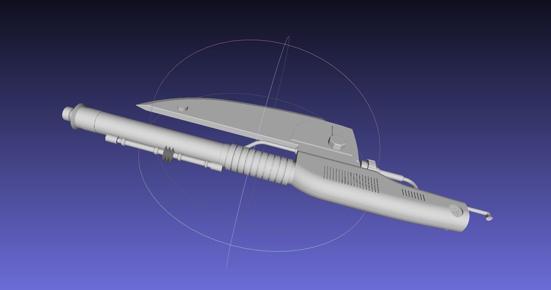 Star Wars Vibro Axe Assembly Models 3D print model_29