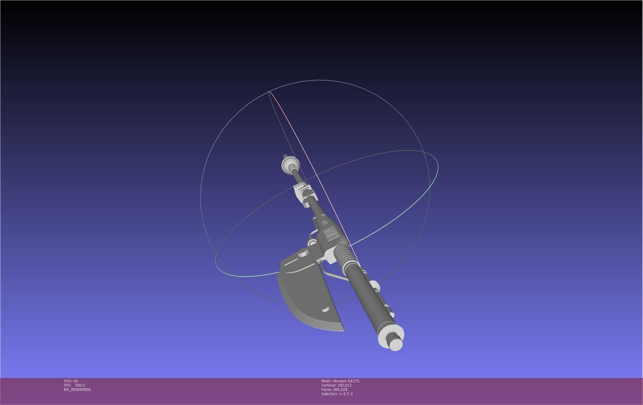 Star Wars Vibro Axe Assembly Models 3D print model_92