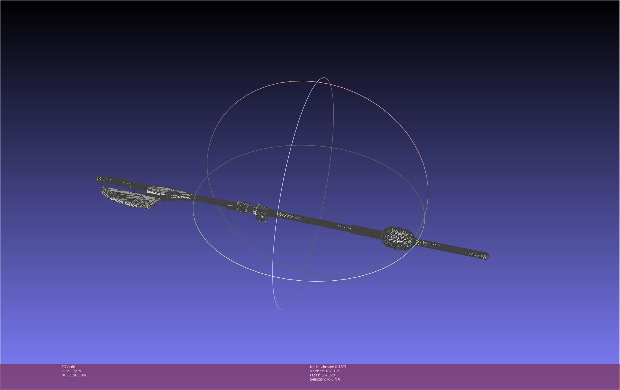 Star Wars Vibro Axe Assembly Models 3D print model_42