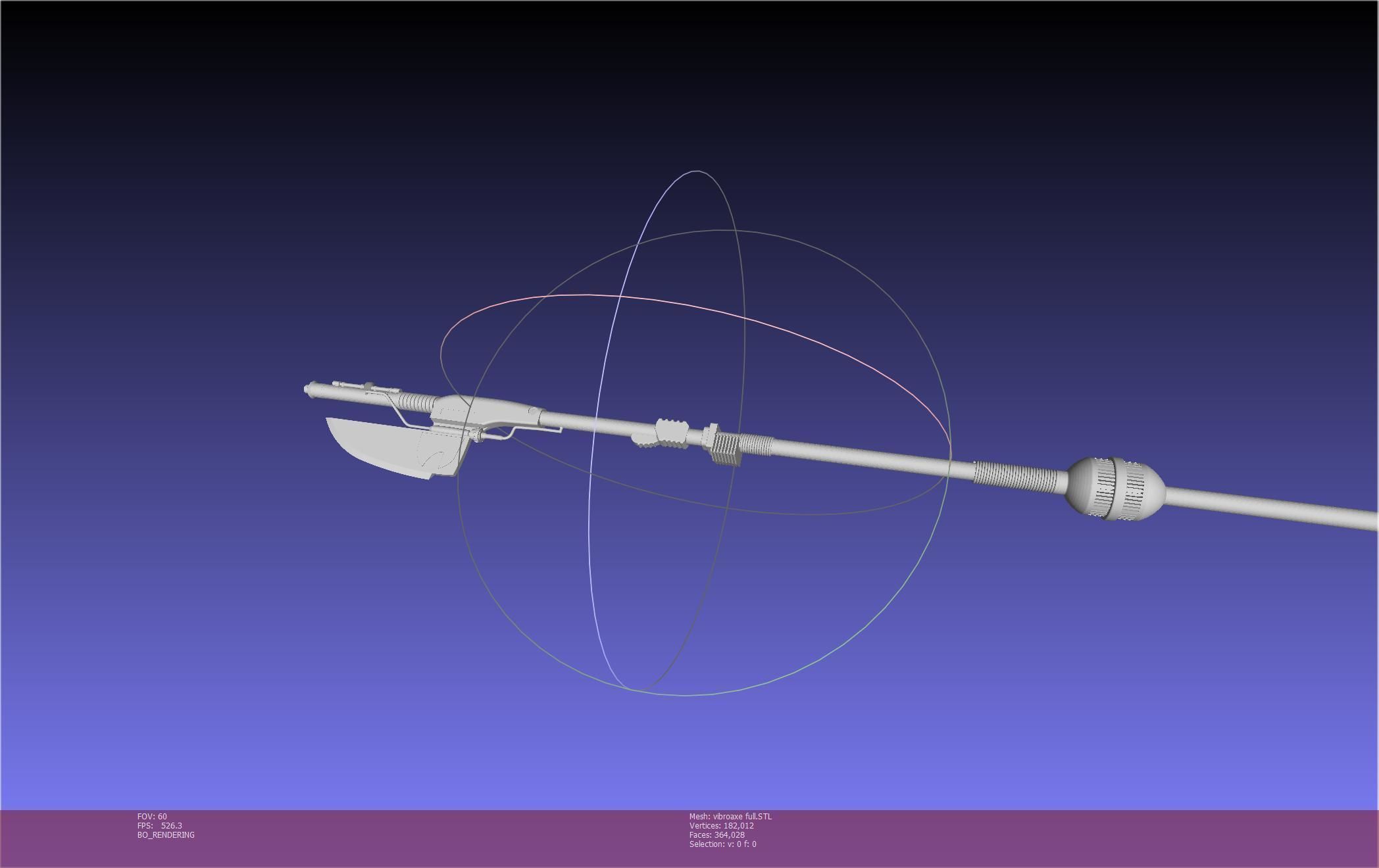 Star Wars Vibro Axe Assembly Models 3D print model_118
