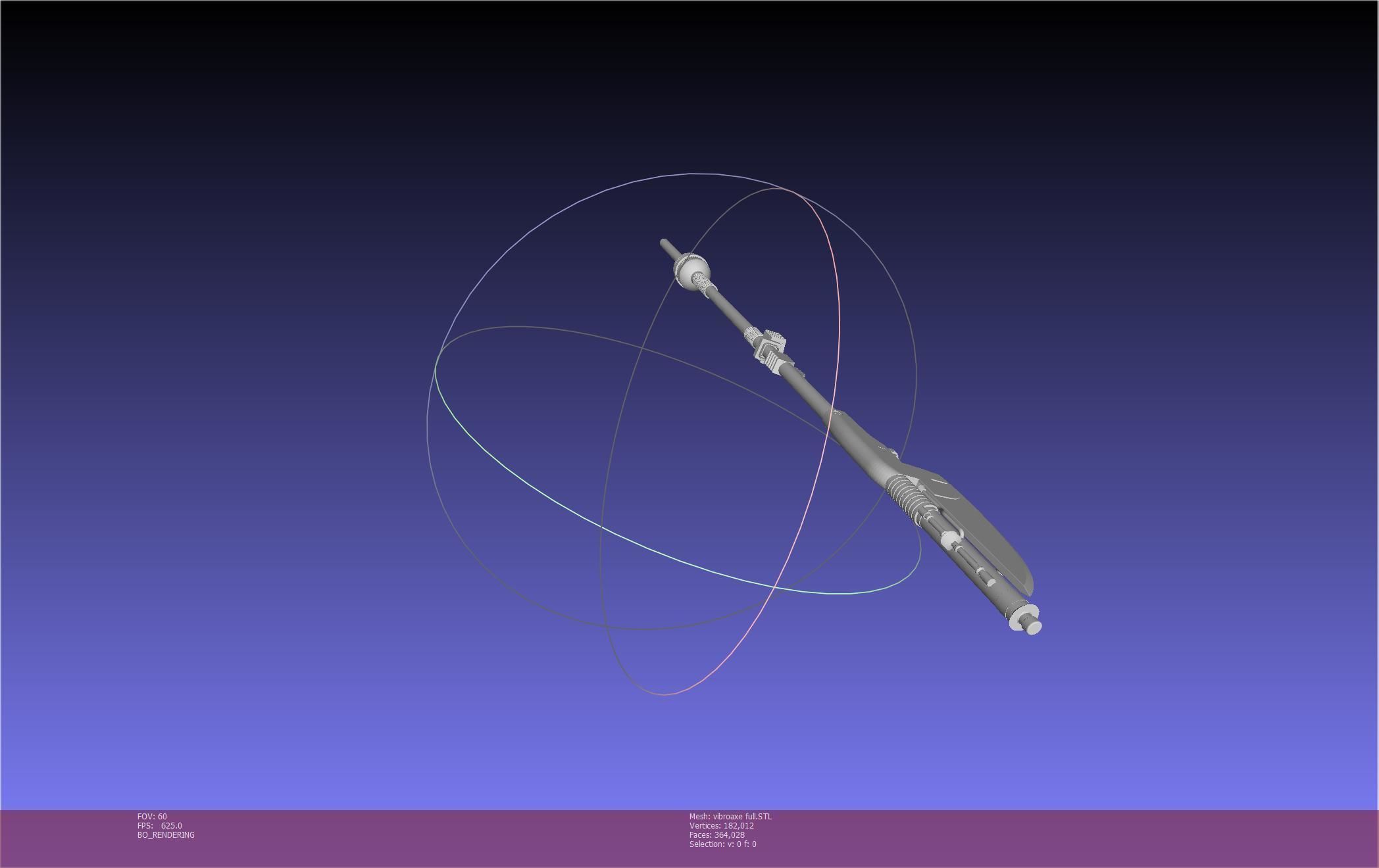 Star Wars Vibro Axe Assembly Models 3D print model_79