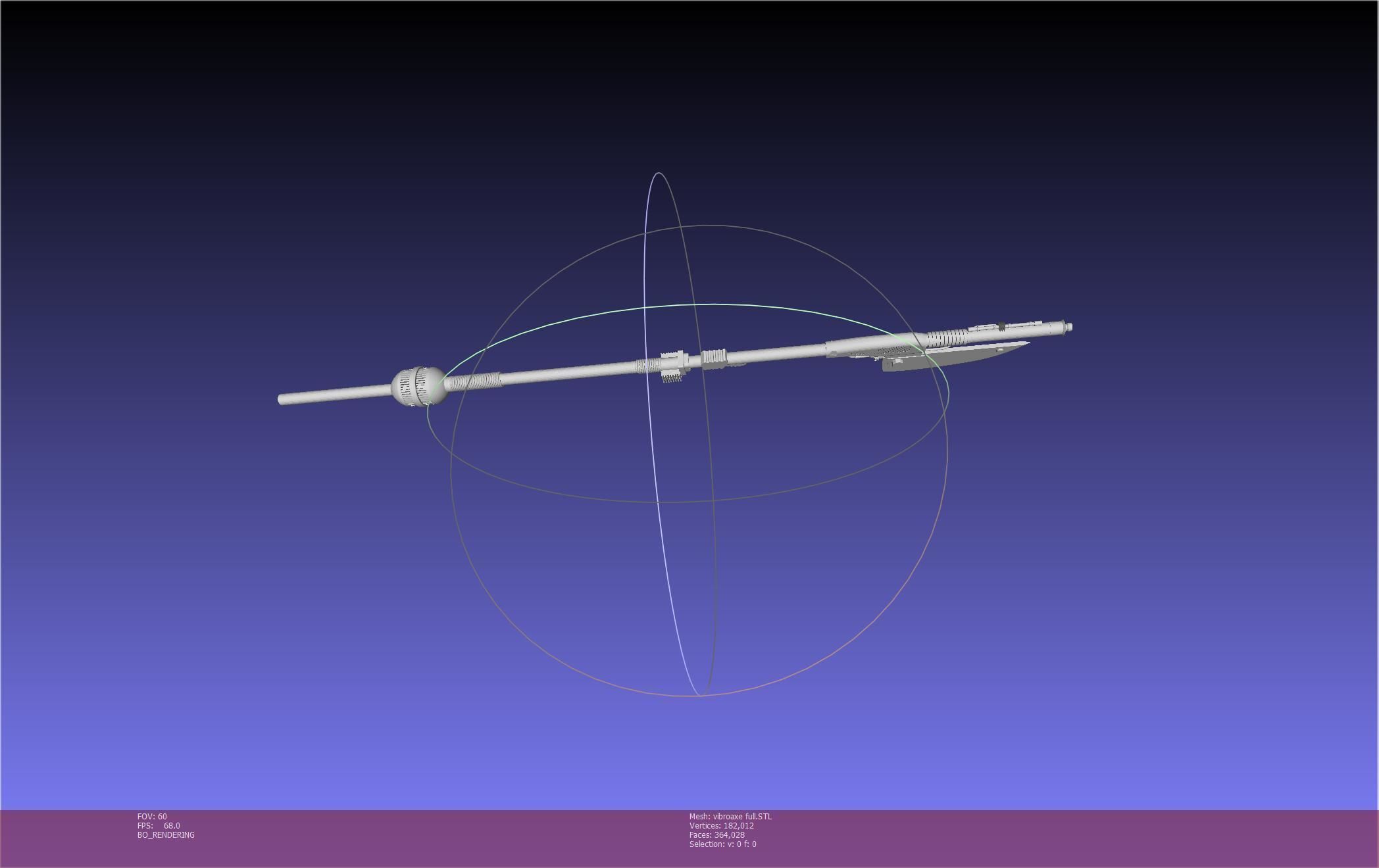 Star Wars Vibro Axe Assembly Models 3D print model_66