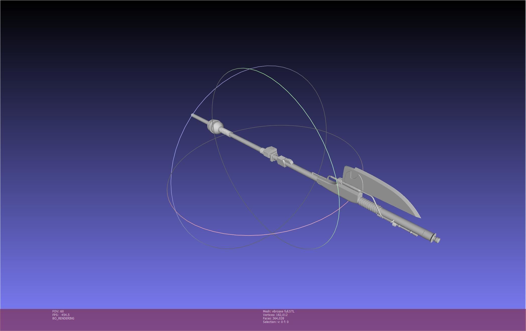 Star Wars Vibro Axe Assembly Models 3D print model_110