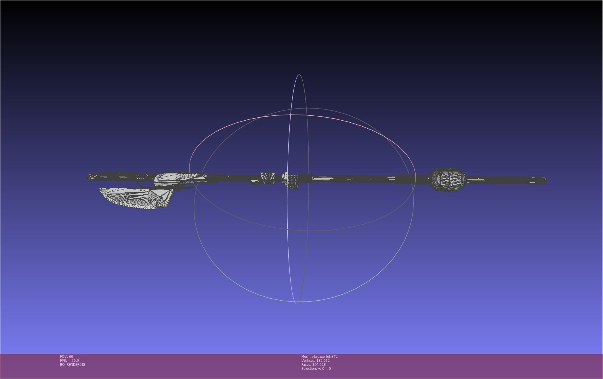 Star Wars Vibro Axe Assembly Models 3D print model_36