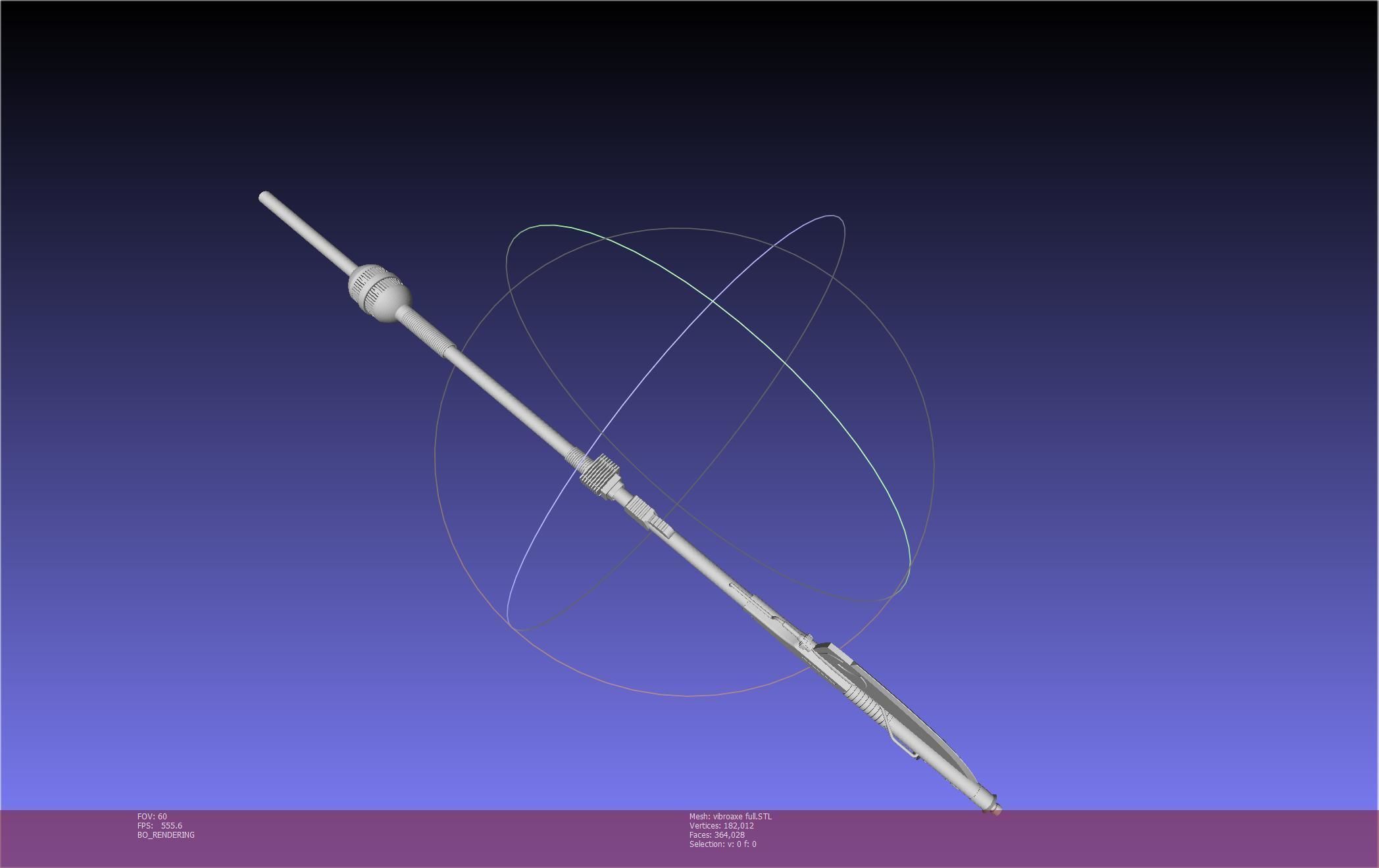 Star Wars Vibro Axe Assembly Models 3D print model_77