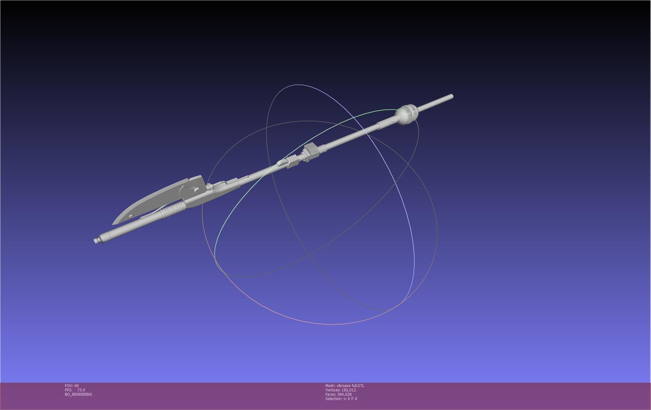 Star Wars Vibro Axe Assembly Models 3D print model_61