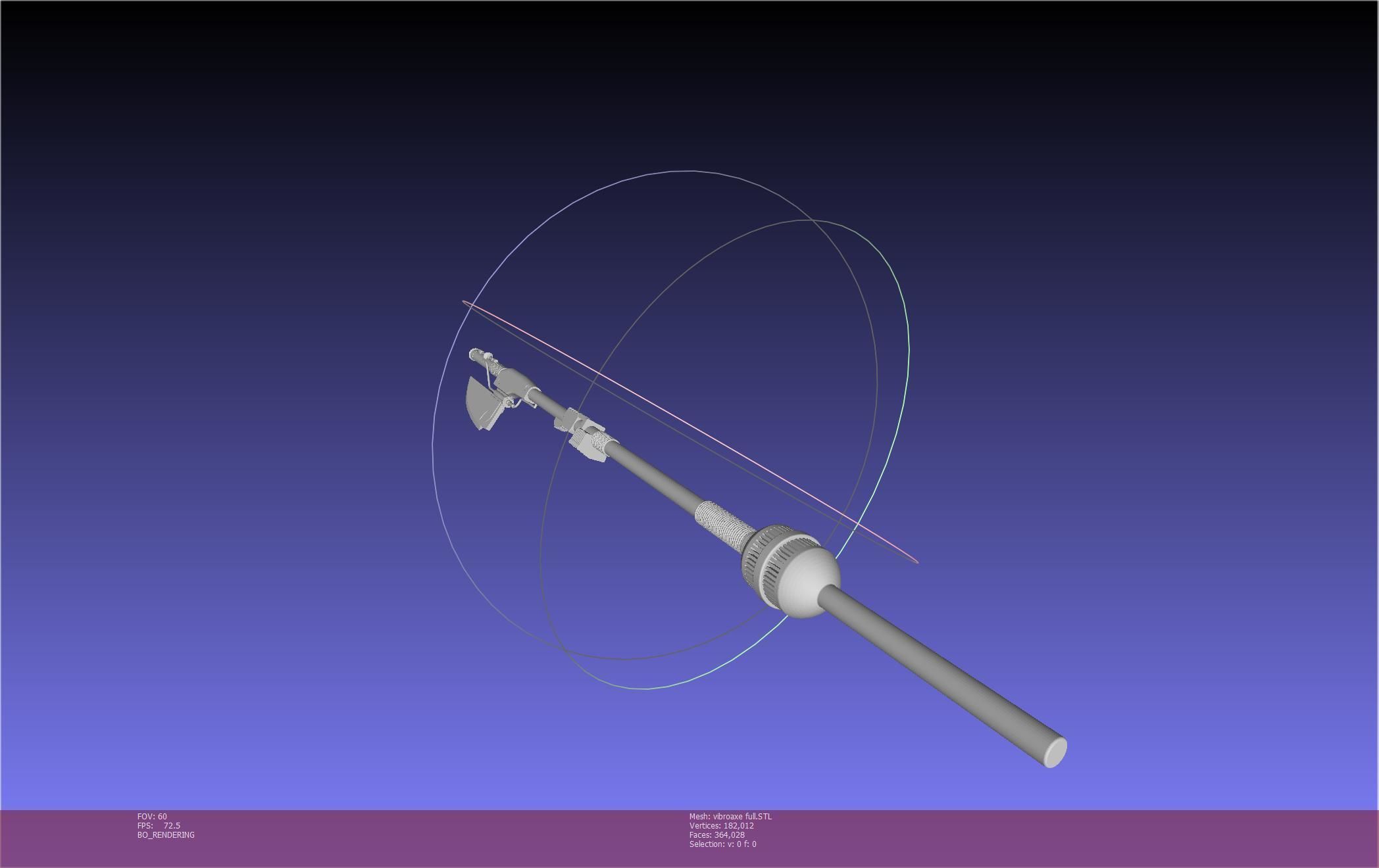 Star Wars Vibro Axe Assembly Models 3D print model_51