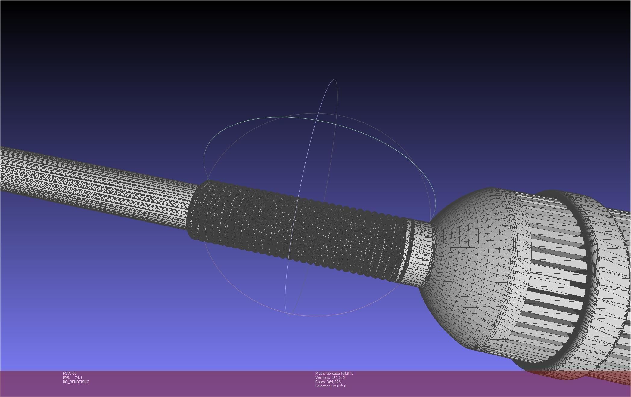 Star Wars Vibro Axe Assembly Models 3D print model_44