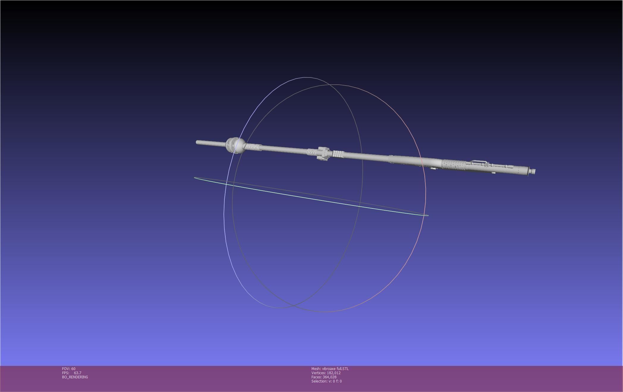 Star Wars Vibro Axe Assembly Models 3D print model_67