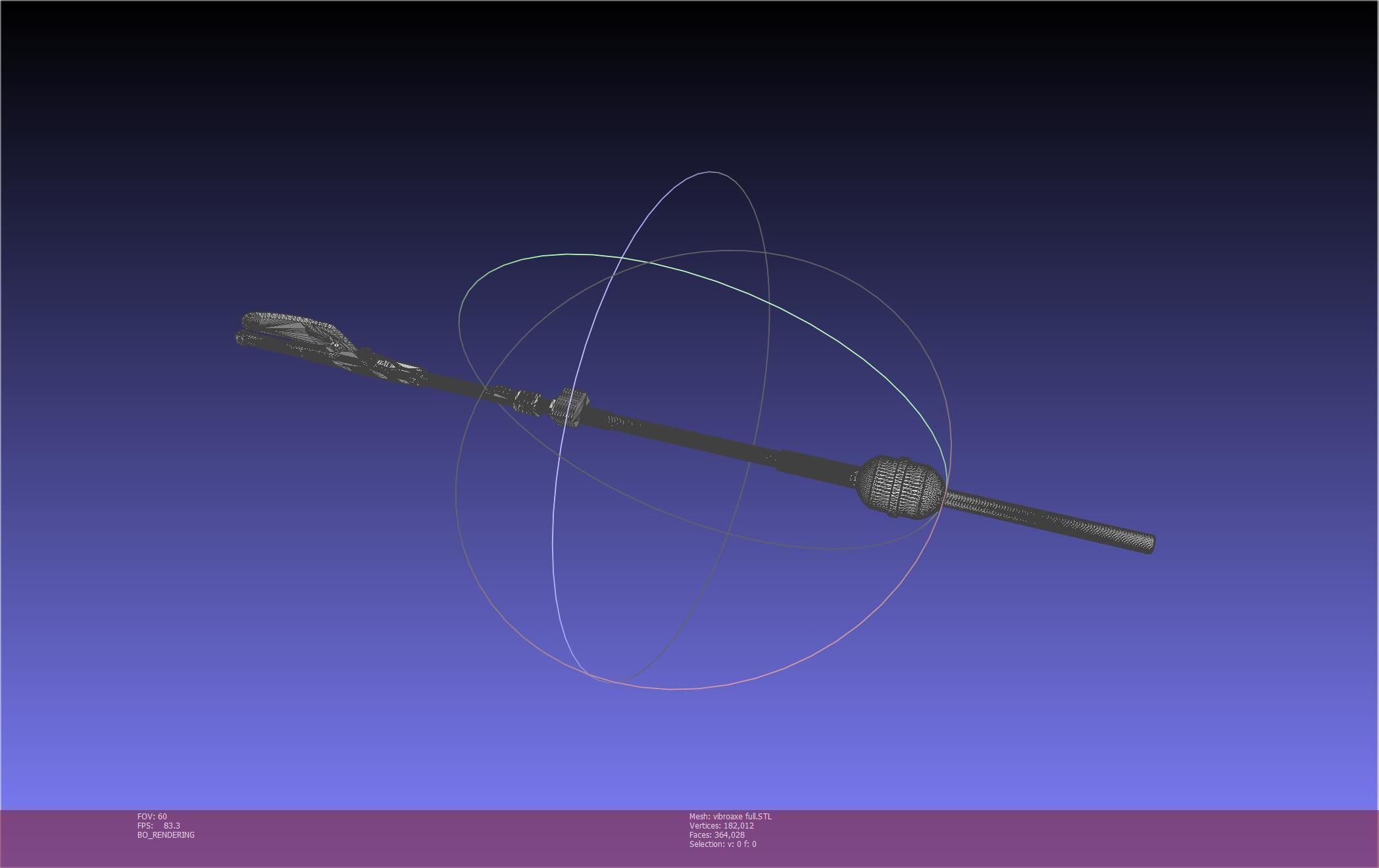 Star Wars Vibro Axe Assembly Models 3D print model_39