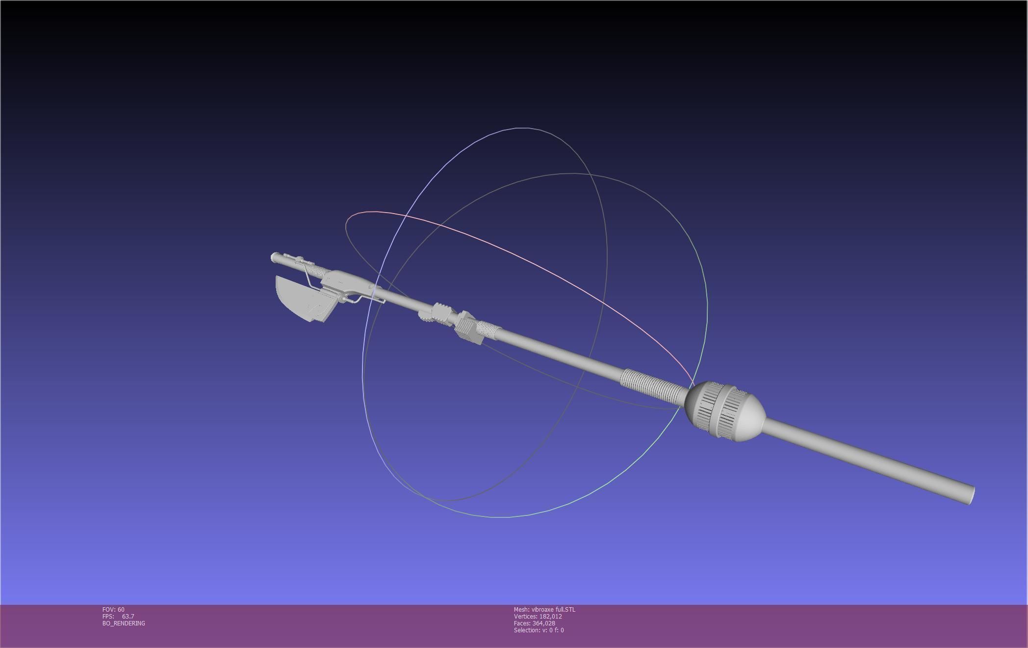 Star Wars Vibro Axe Assembly Models 3D print model_52