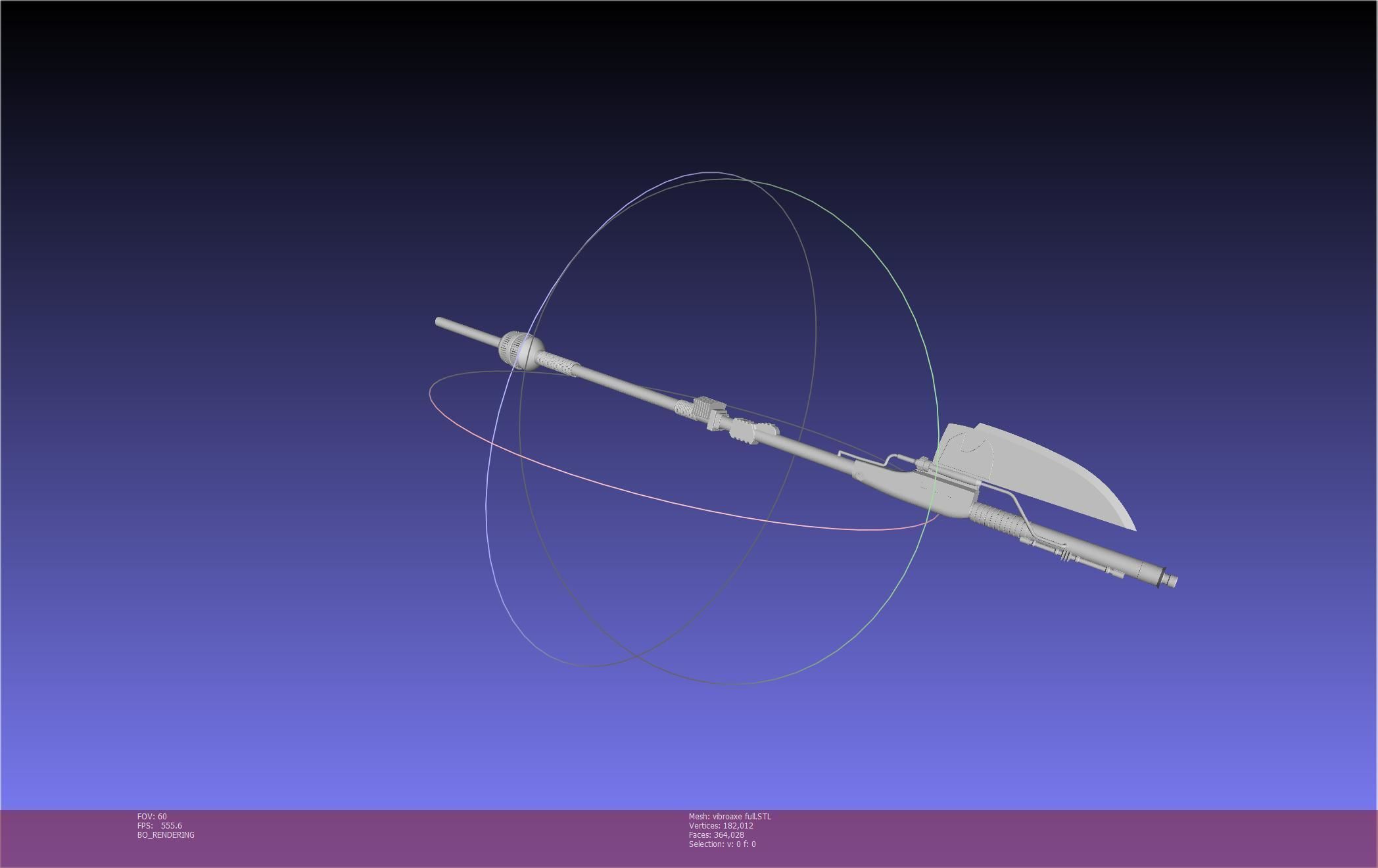 Star Wars Vibro Axe Assembly Models 3D print model_111
