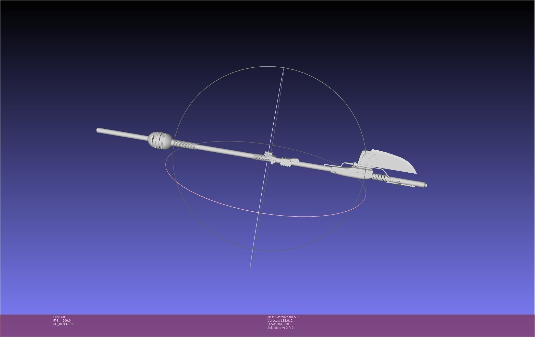Star Wars Vibro Axe Assembly Models 3D print model_106