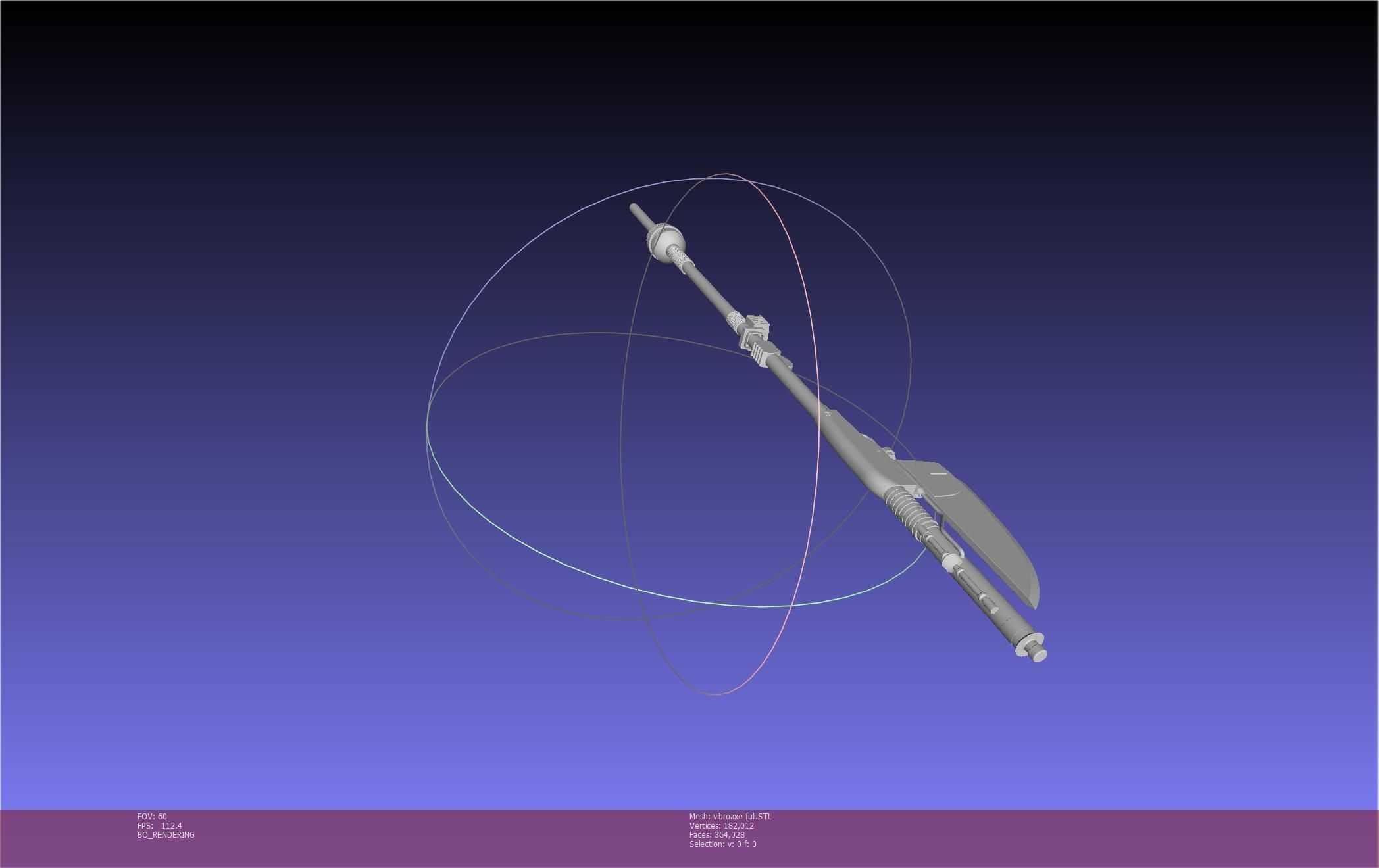 Star Wars Vibro Axe Assembly Models 3D print model_69