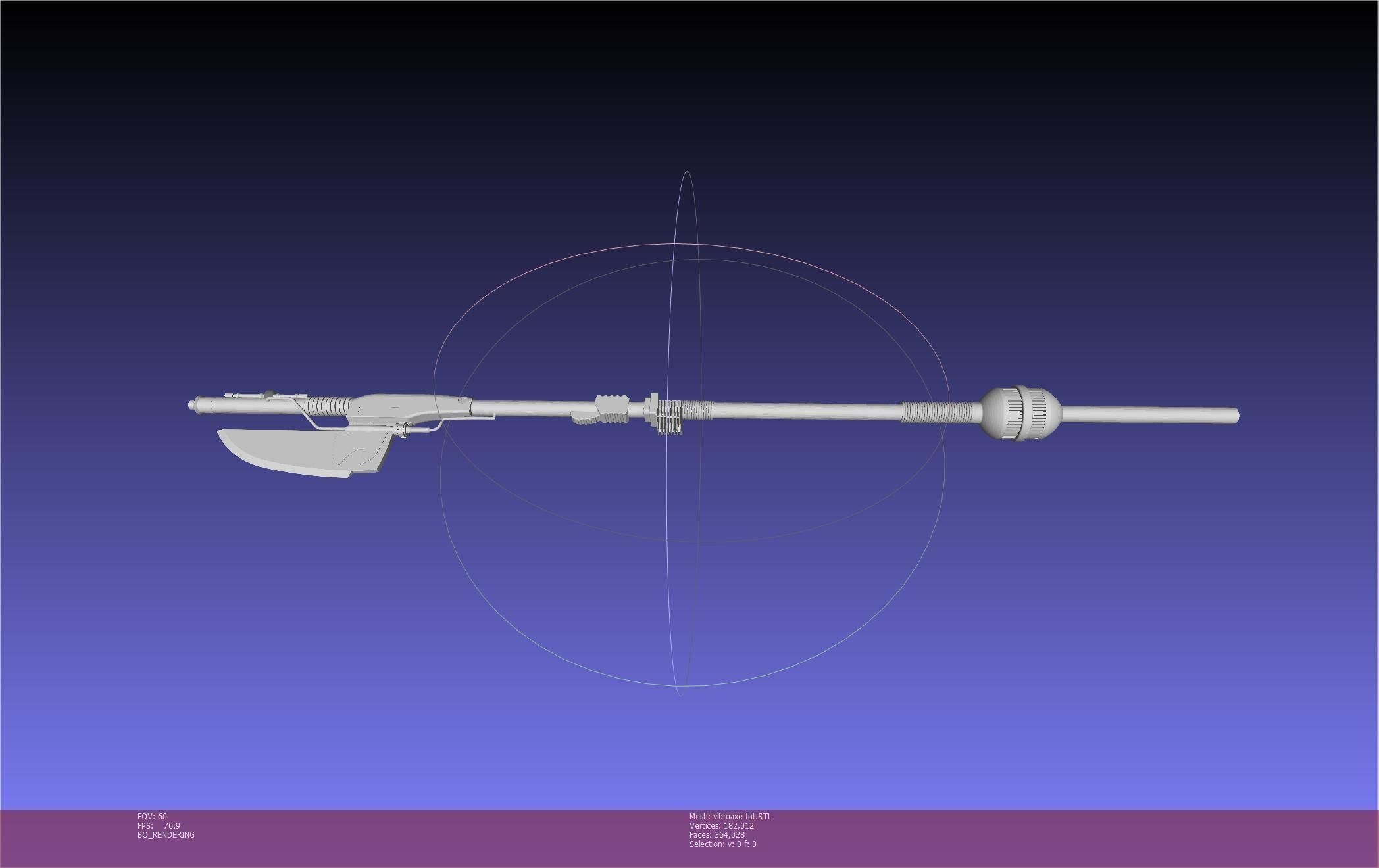 Star Wars Vibro Axe Assembly Models 3D print model_35