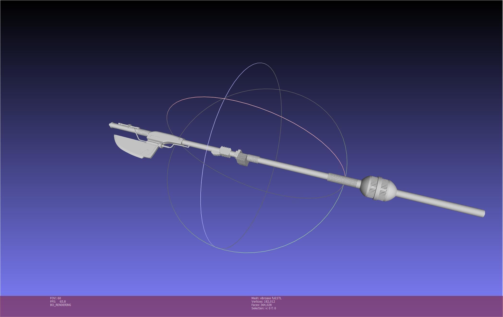 Star Wars Vibro Axe Assembly Models 3D print model_53