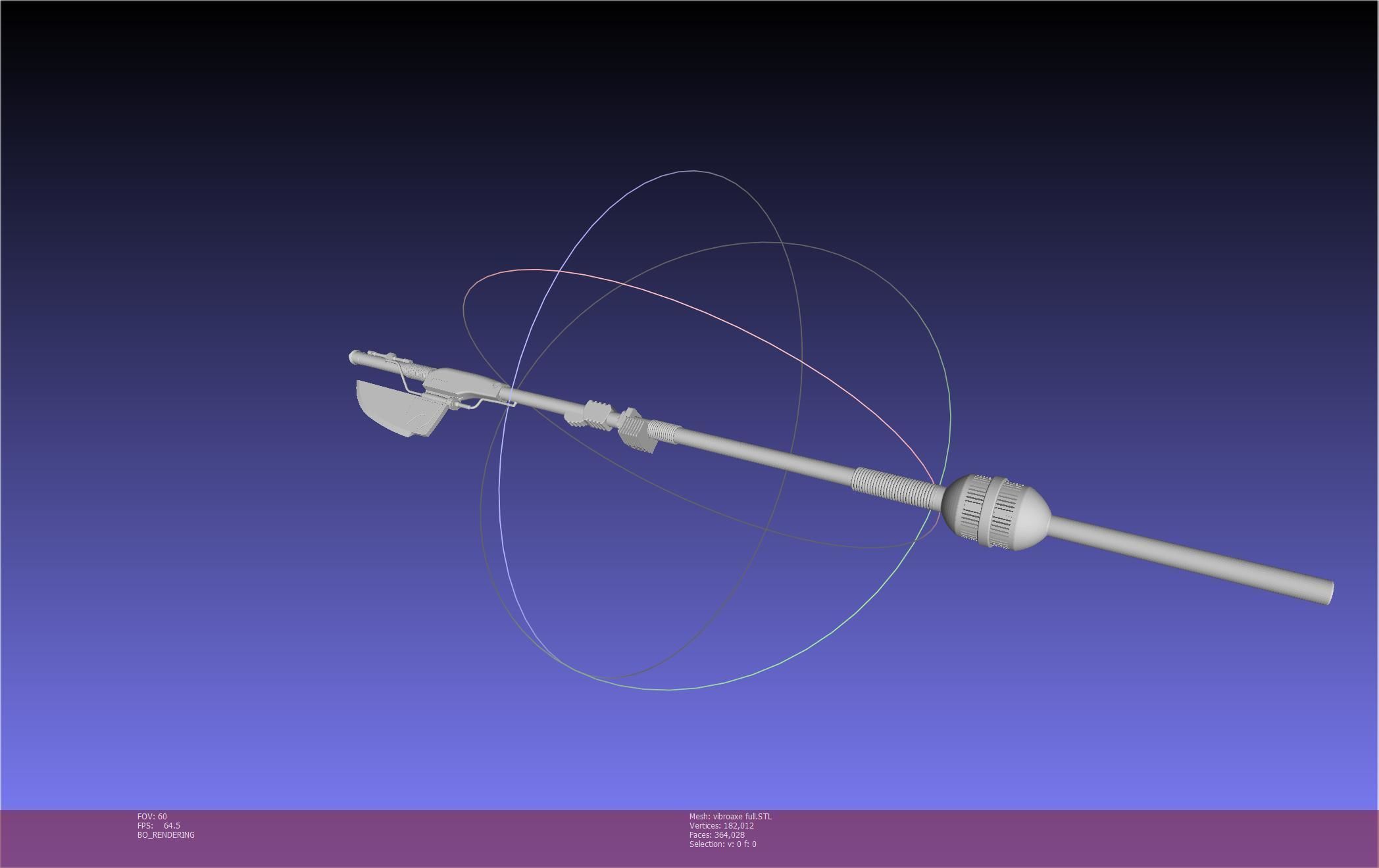 Star Wars Vibro Axe Assembly Models 3D print model_50