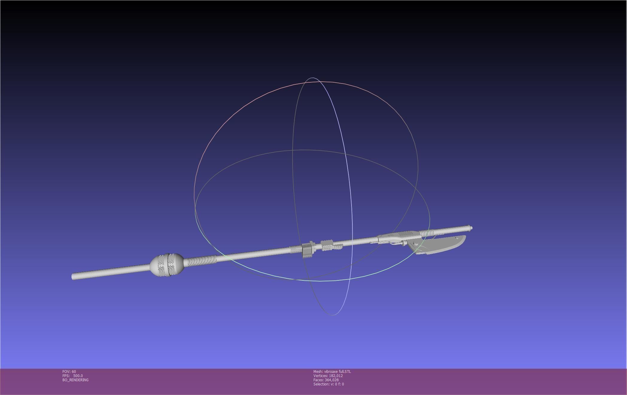 Star Wars Vibro Axe Assembly Models 3D print model_83