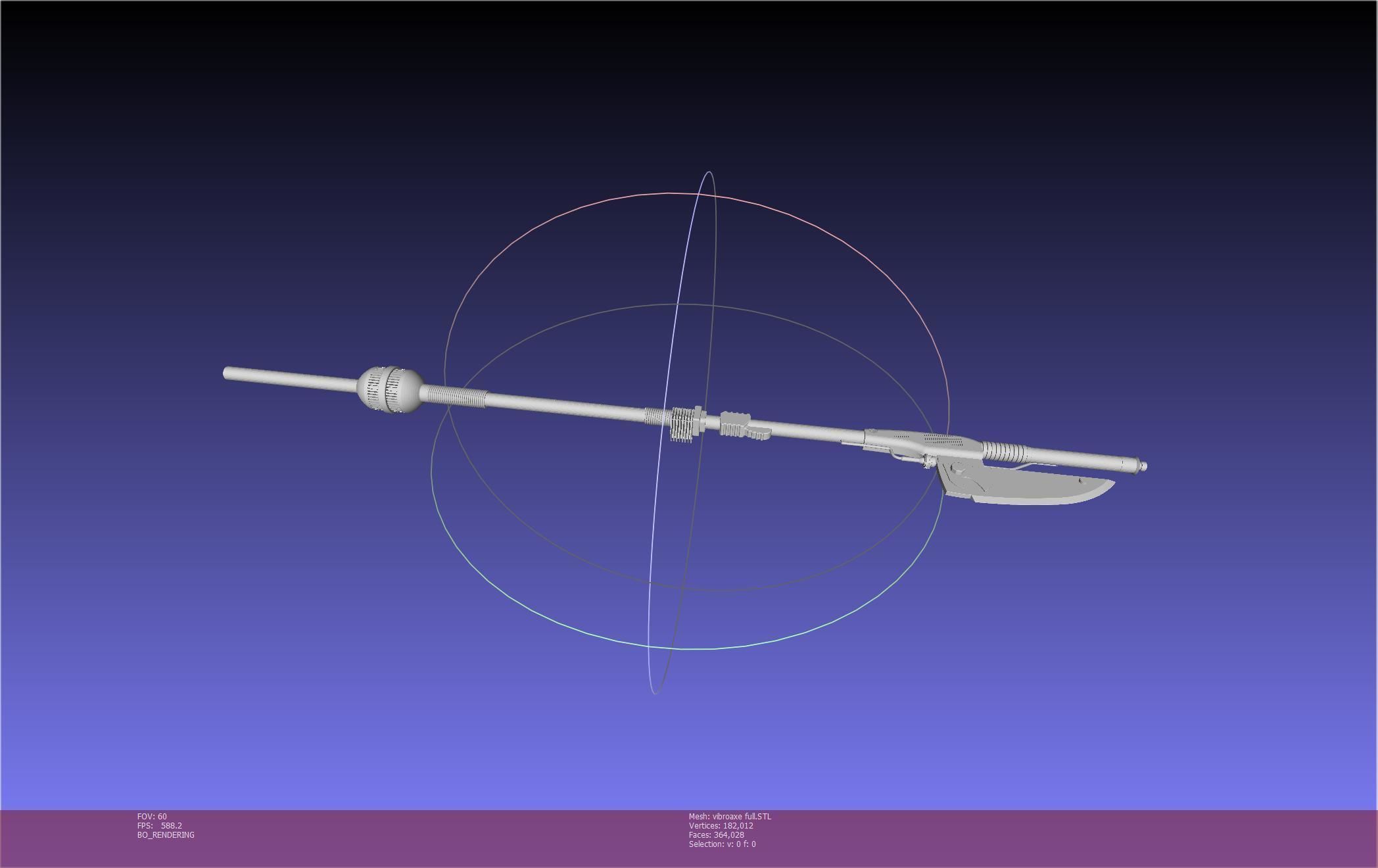 Star Wars Vibro Axe Assembly Models 3D print model_100