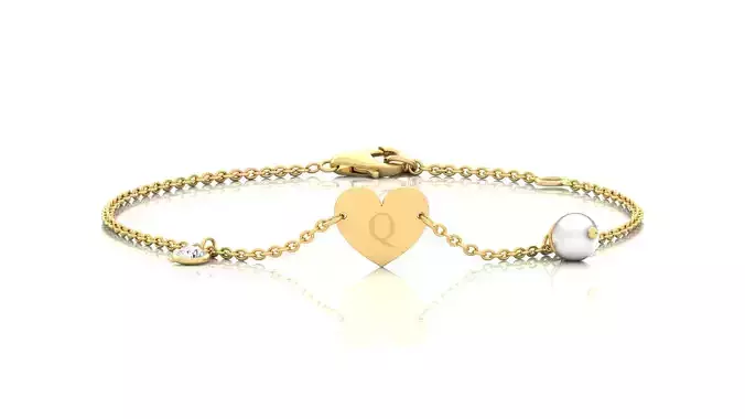 Alphabet -Q- Bracelet