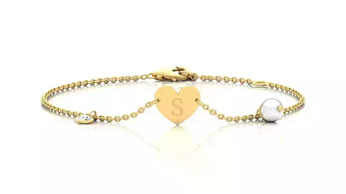 Alphabet -S- Bracelet