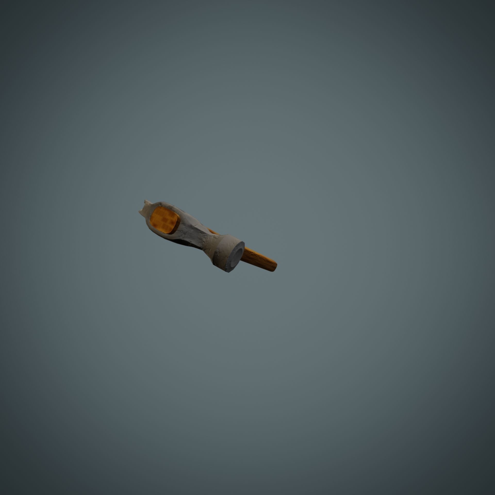 Hammer axe Low-poly 3D model_33