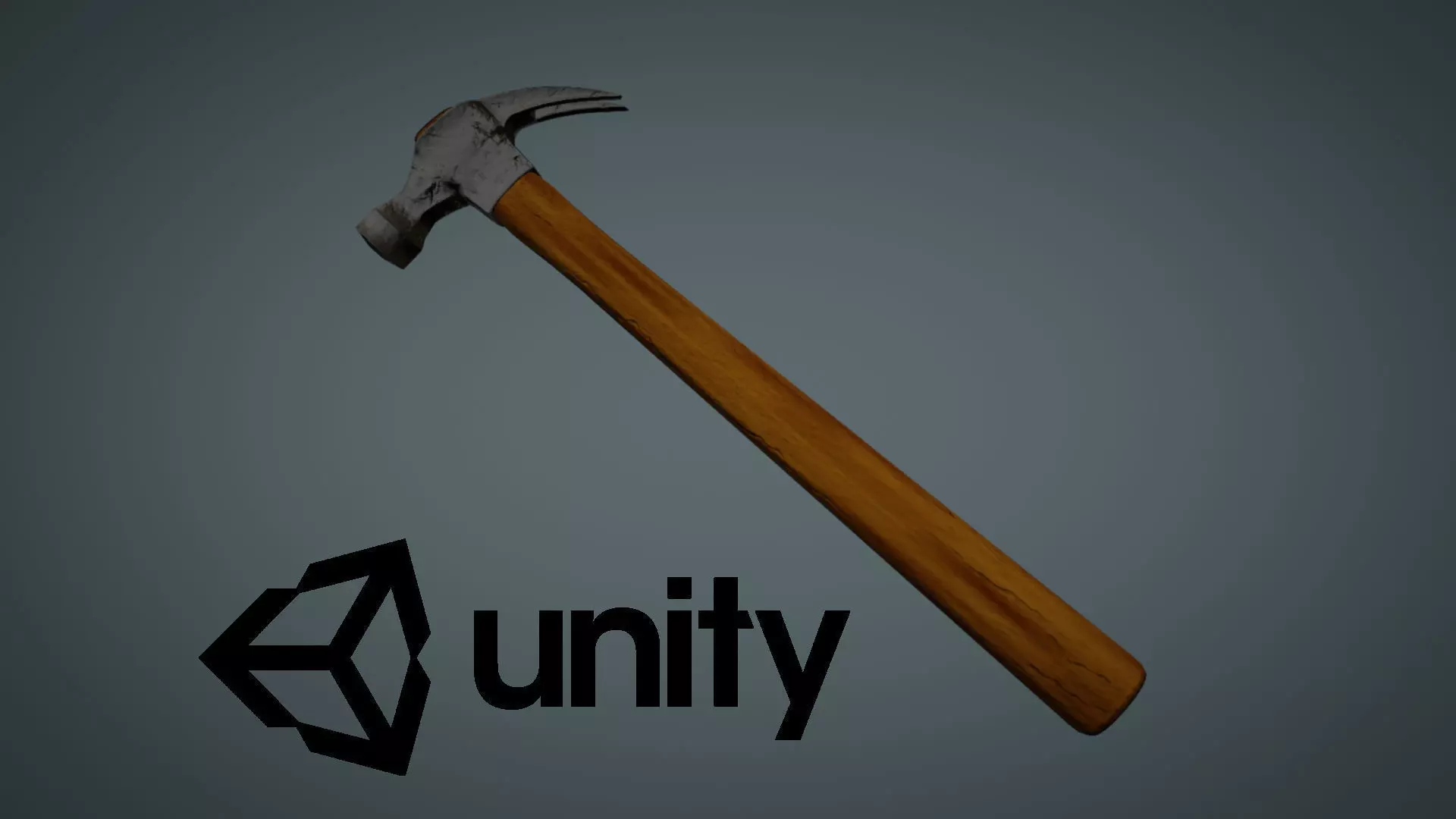 Hammer axe Low-poly 3D model_0