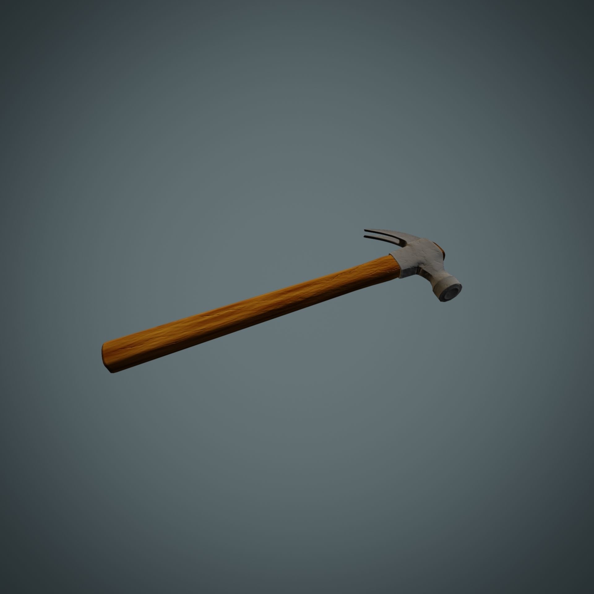Hammer axe Low-poly 3D model_25