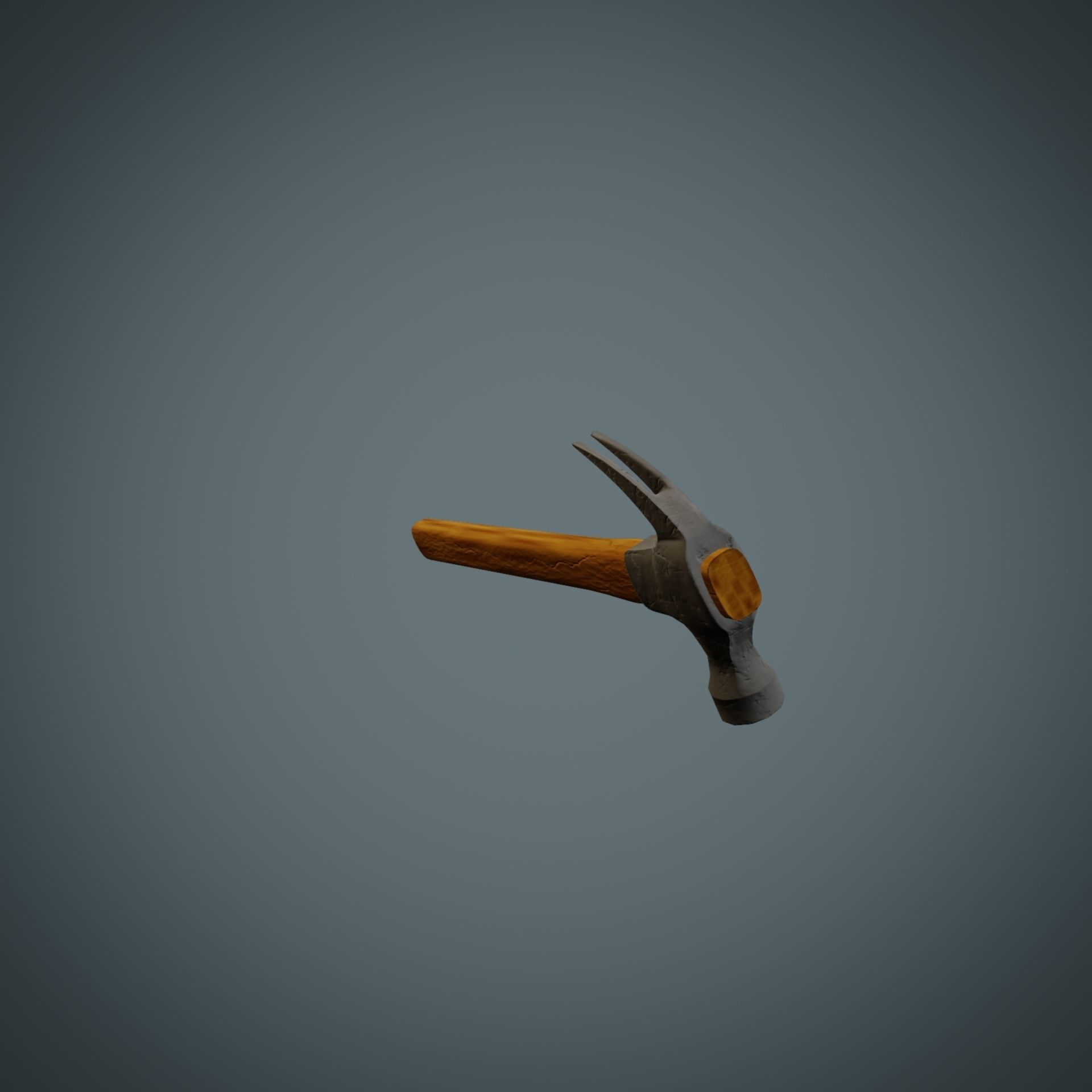 Hammer axe Low-poly 3D model_35
