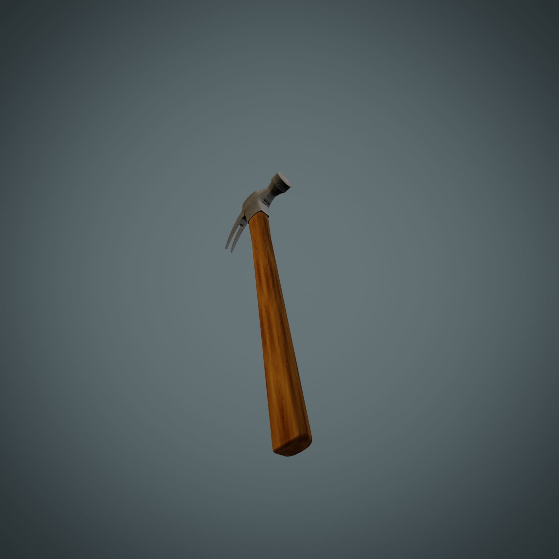 Hammer axe Low-poly 3D model_28