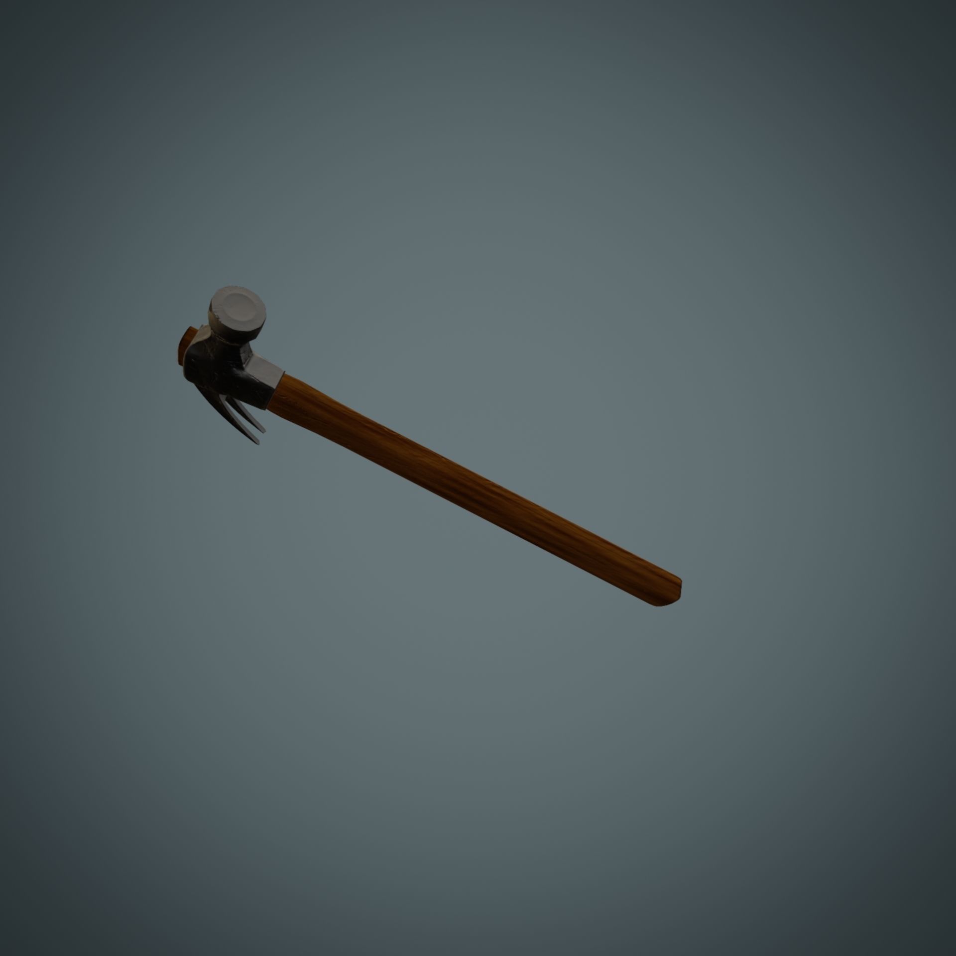 Hammer axe Low-poly 3D model_31