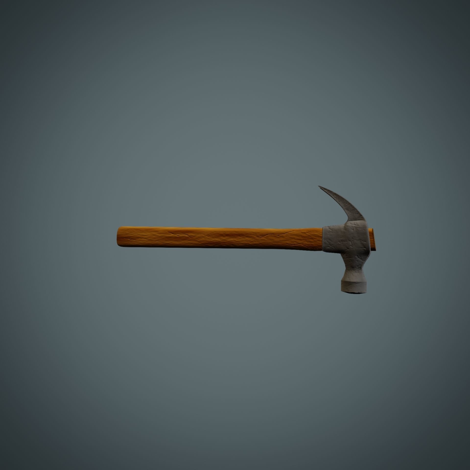 Hammer axe Low-poly 3D model_23