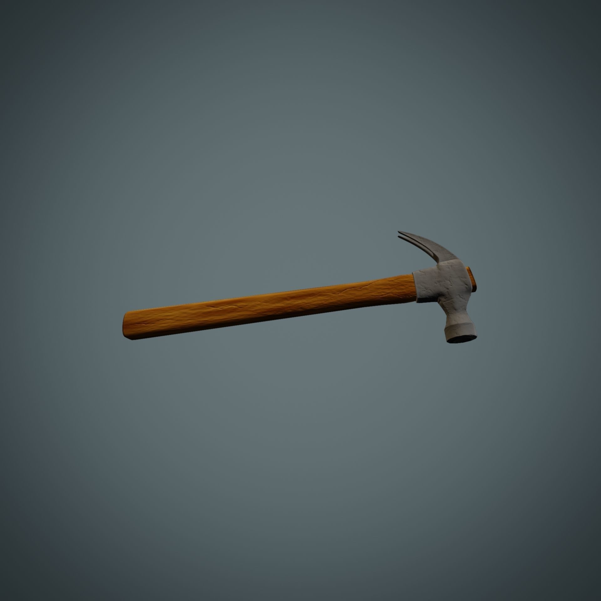 Hammer axe Low-poly 3D model_24