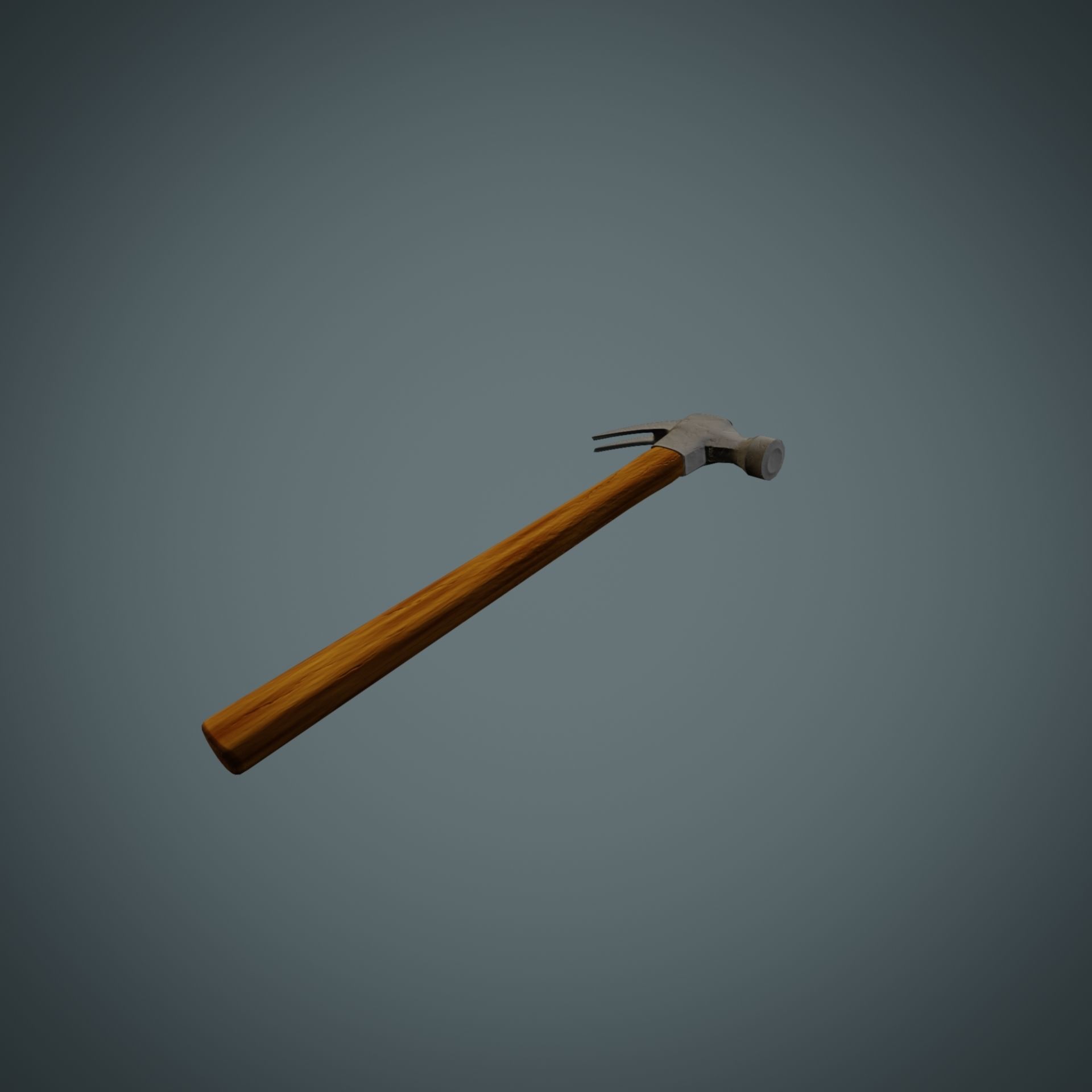 Hammer axe Low-poly 3D model_26